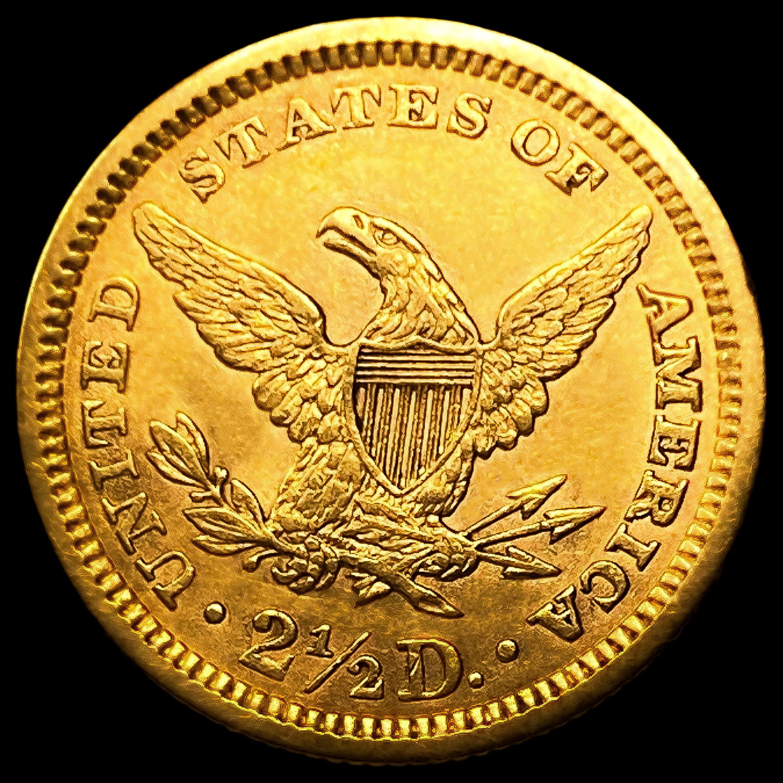 1861 $2.50 Gold Quarter Eagle - 2