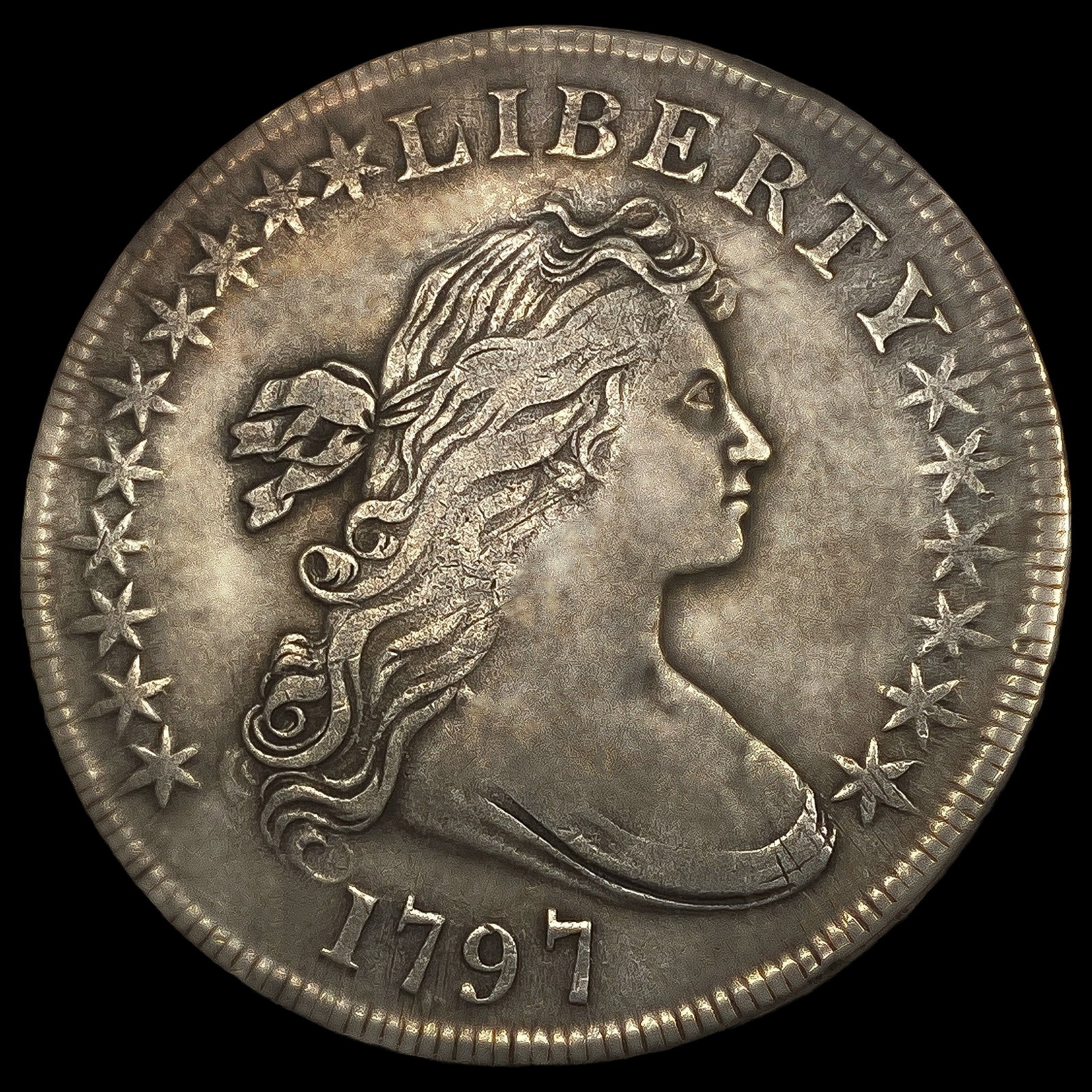1797 10X6 Draped Bust Dollar: 1797 10X6 Draped Bust Dollar