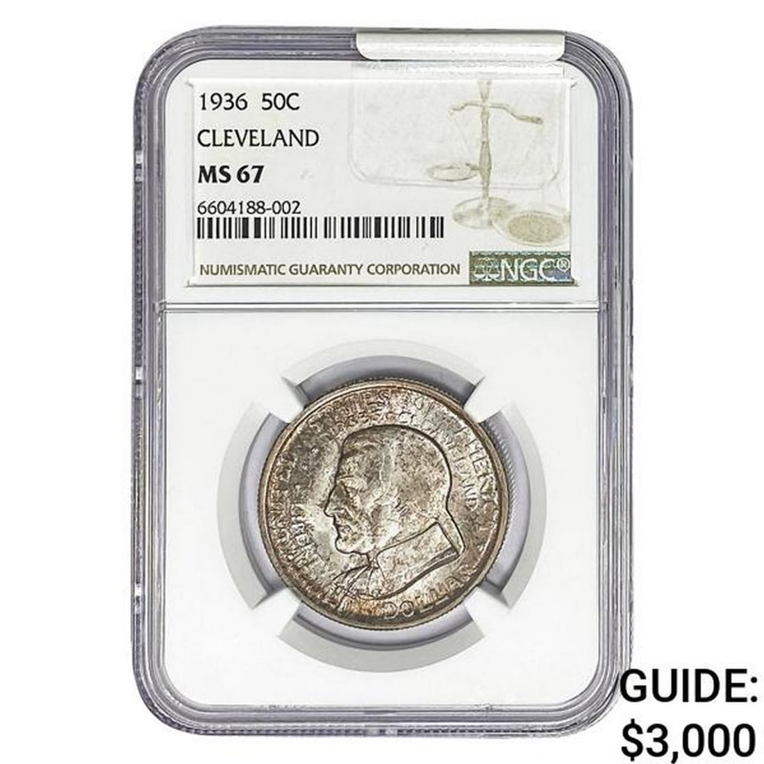 1936 Cleveland Half Dollar NGC MS67 (1 of 2)