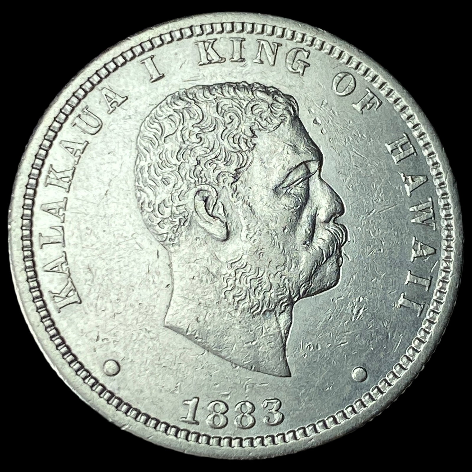 1883 Hawaii Silver 1/4 Dollar UNCIRCULATED: 1883 Hawaii Silver 1/4 Dollar UNCIRCULATED