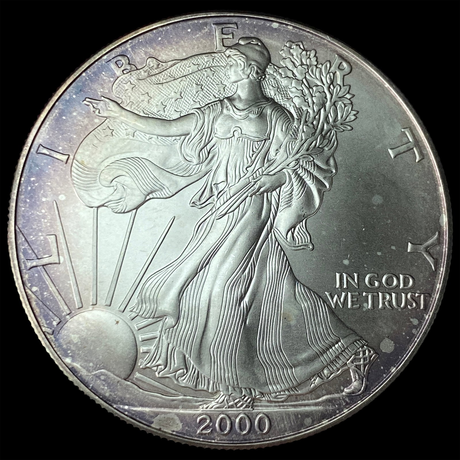 2000 1 oz Silver American Eagle $1 GEM BU: 2000 1 oz Silver American Eagle $1 GEM BU