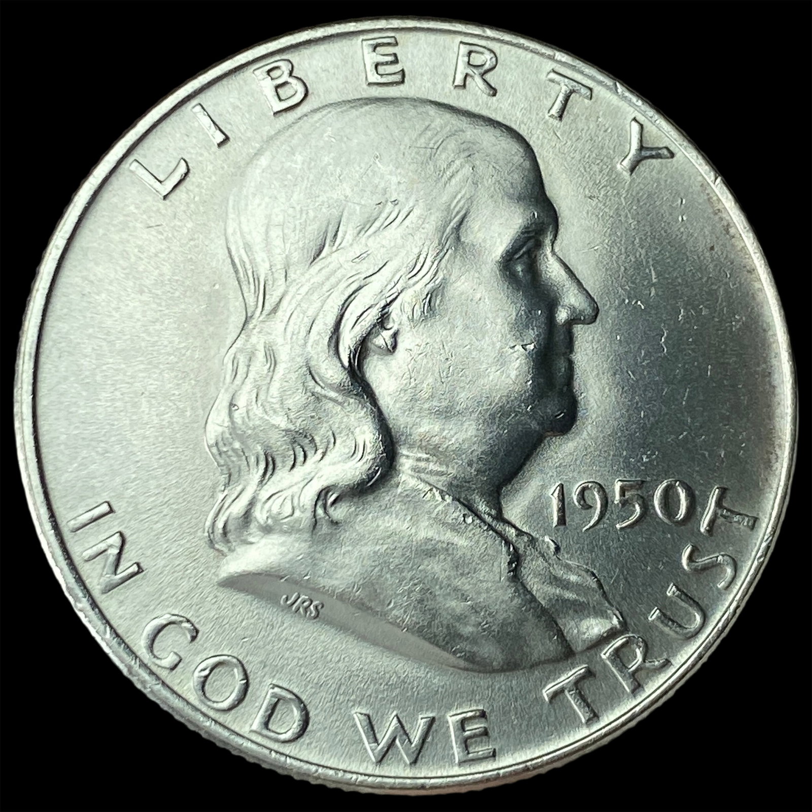 1950-D Silver Half Dollar Franklin CHOICE BU: 1950-D Silver Half Dollar Franklin CHOICE BU