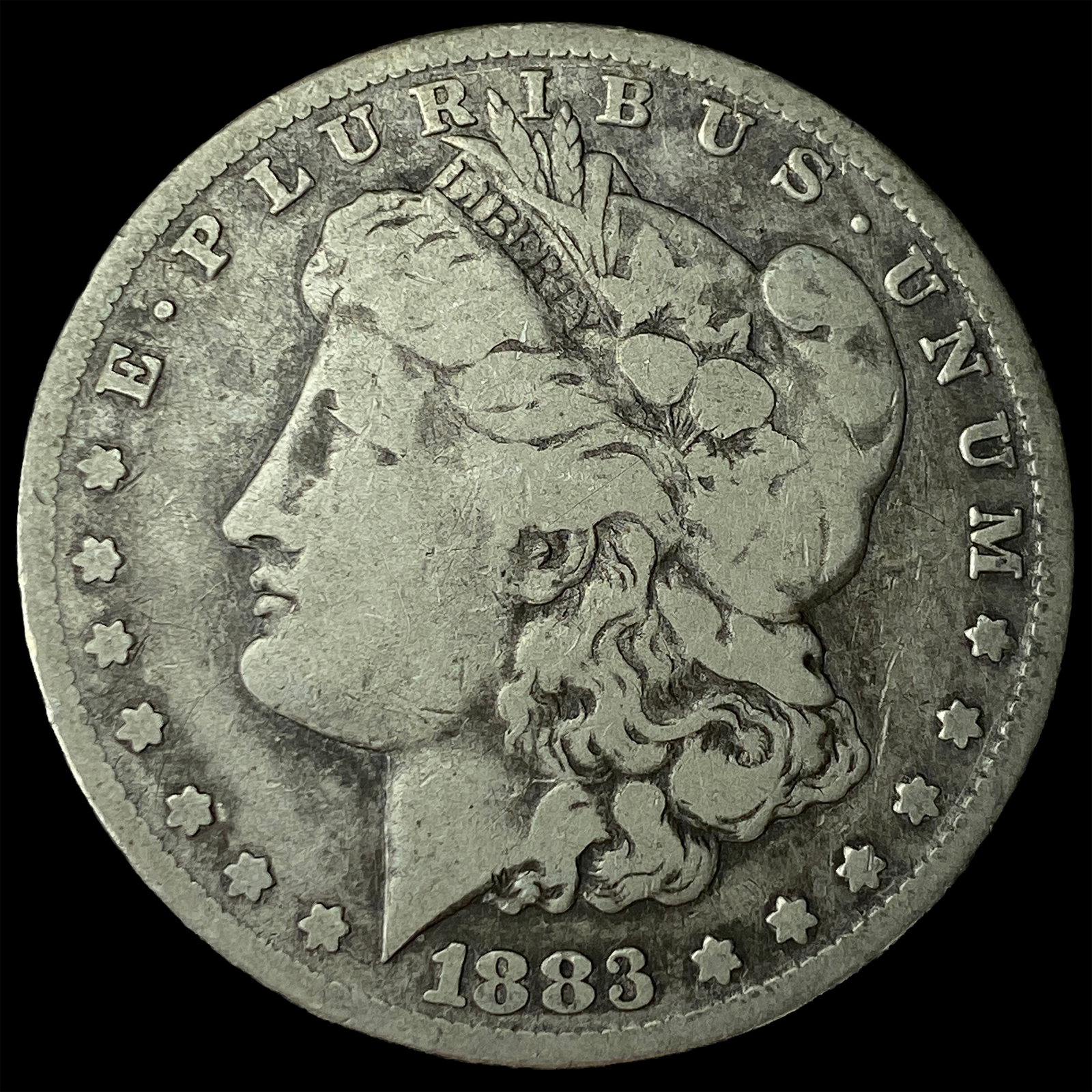 1883-CC Silver Morgan Dollar LIGHTLY CIRCULATED: 1883-CC Silver Morgan Dollar LIGHTLY CIRCULATED