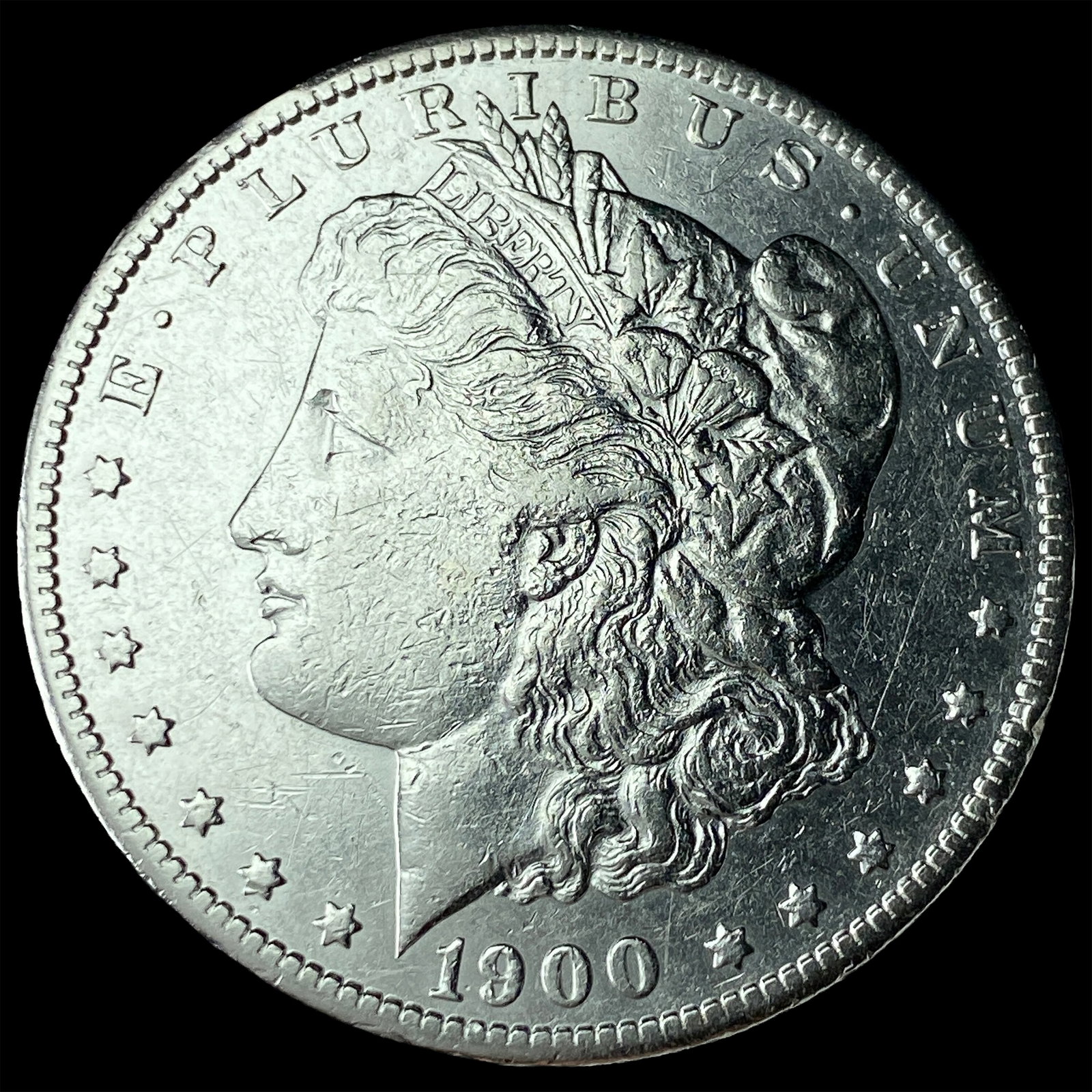 1900-S Silver Morgan Dollar CHOICE AU: 1900-S Silver Morgan Dollar CHOICE AU
