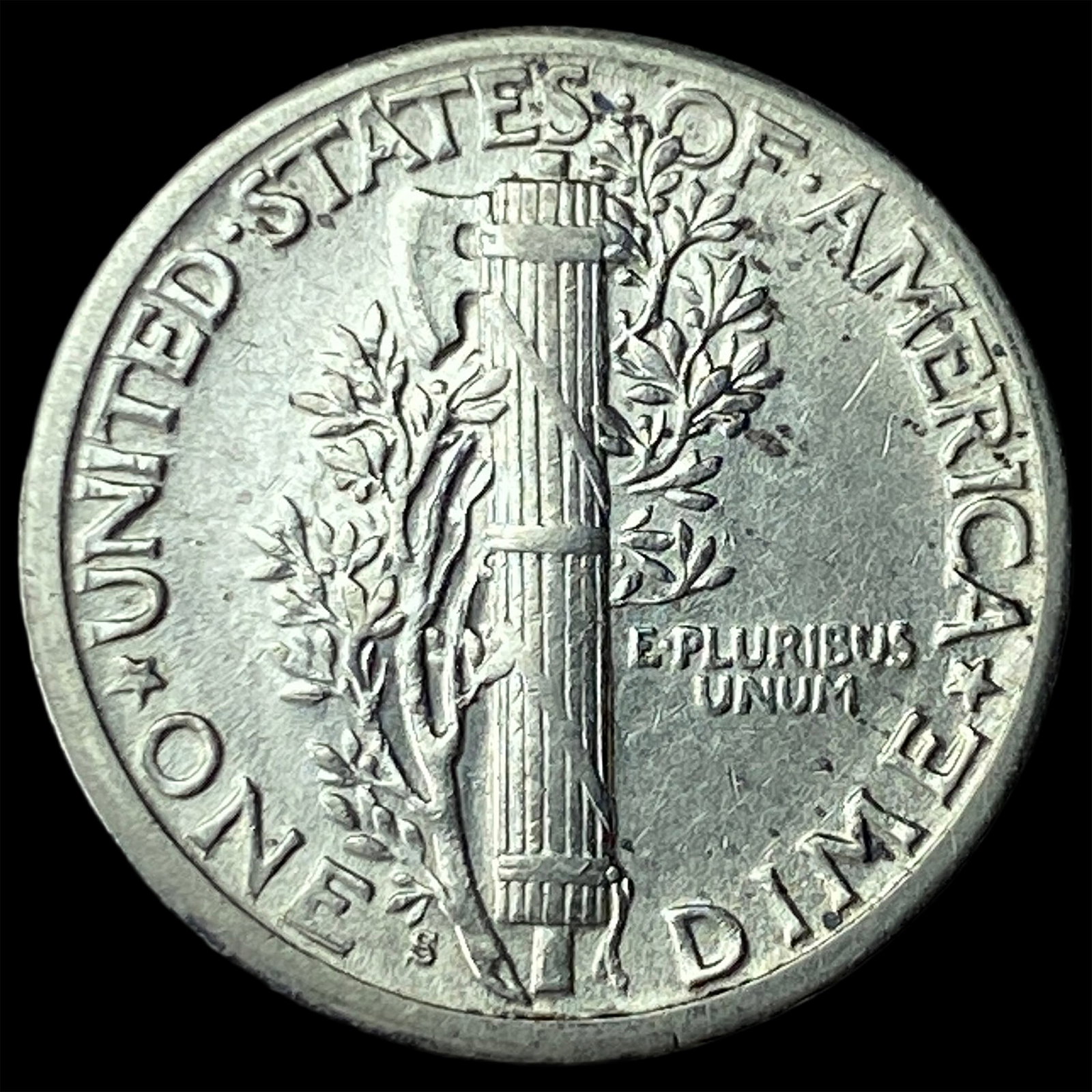 1923-S Silver Mercury Dime UNCIRCULATED - 2