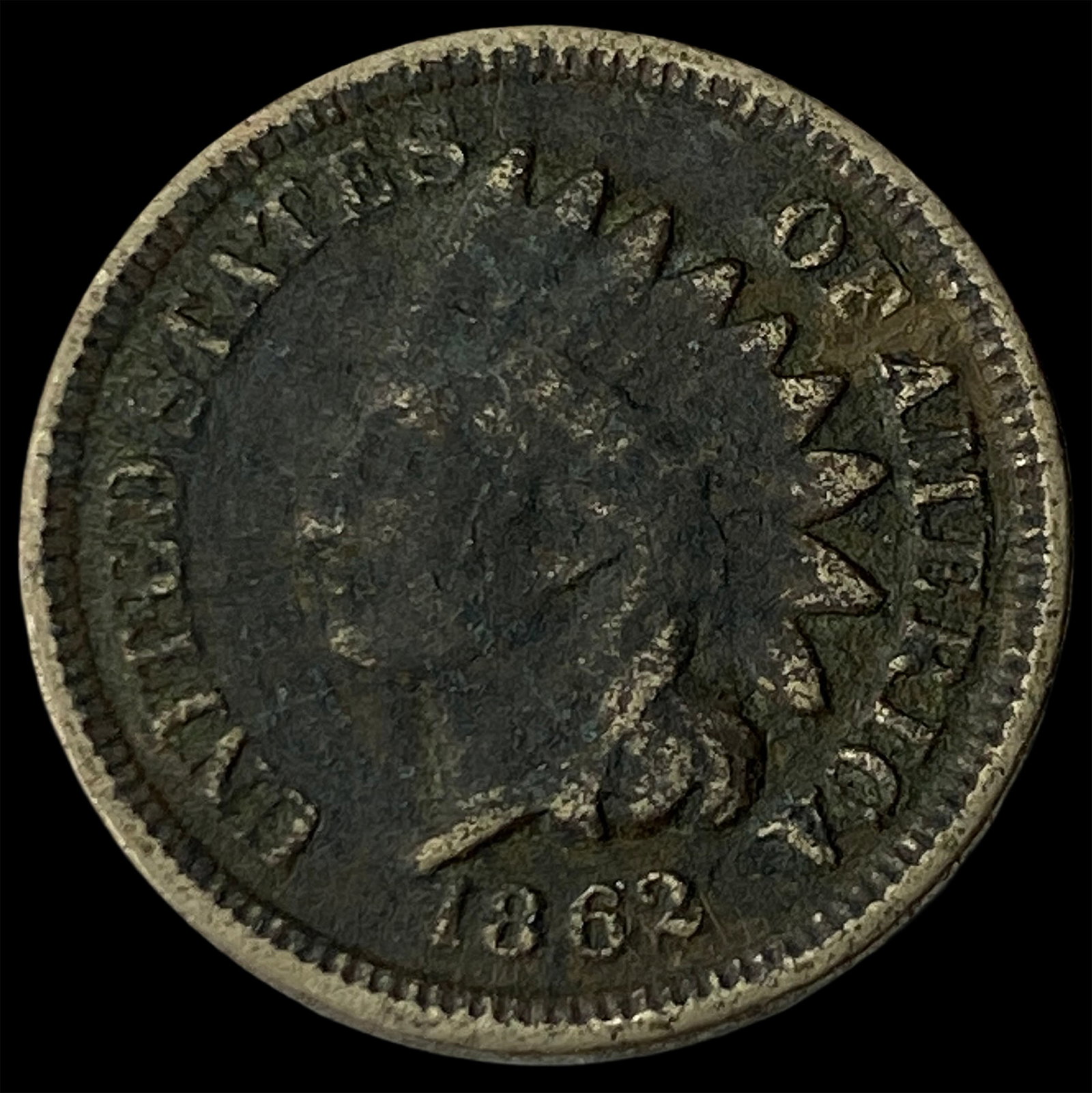 1862 Copper-Nickel Indian Head Cent NEARLY UNCIRCULATED: 1862 Copper-Nickel Indian Head Cent NEARLY UNCIRCULATED