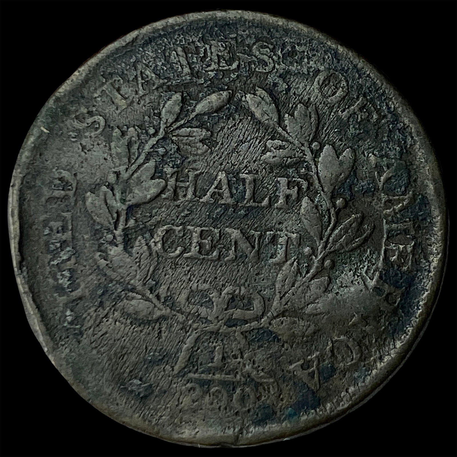 1804 Draped Bust Half Cent LIGHTLY CIRCULATED - 2