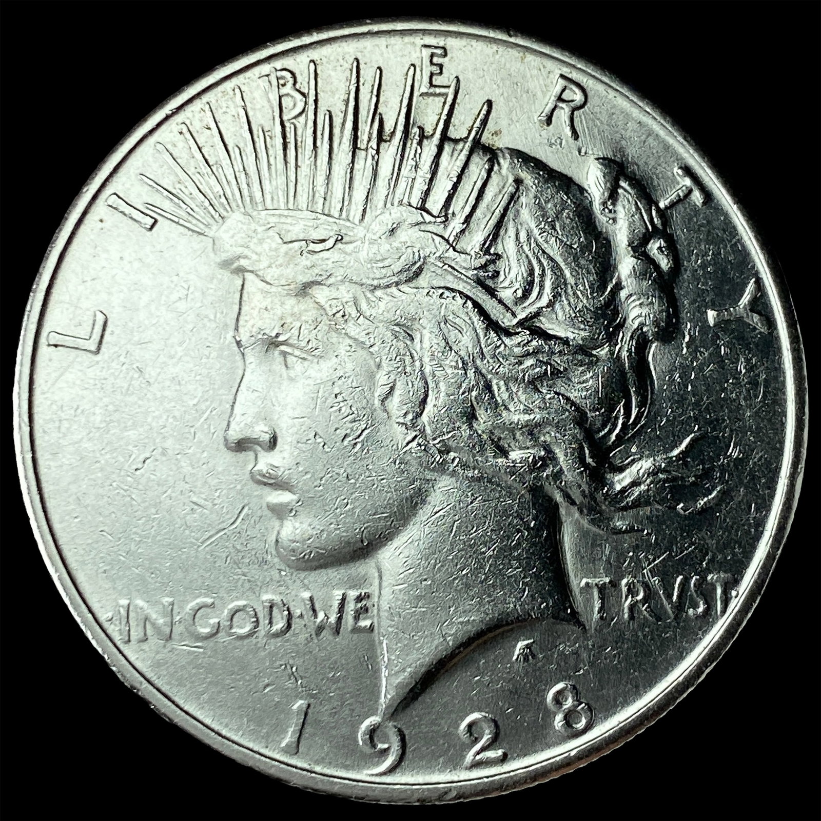 1928-S Silver Peace Dollar UNCIRCULATED: 1928-S Silver Peace Dollar UNCIRCULATED