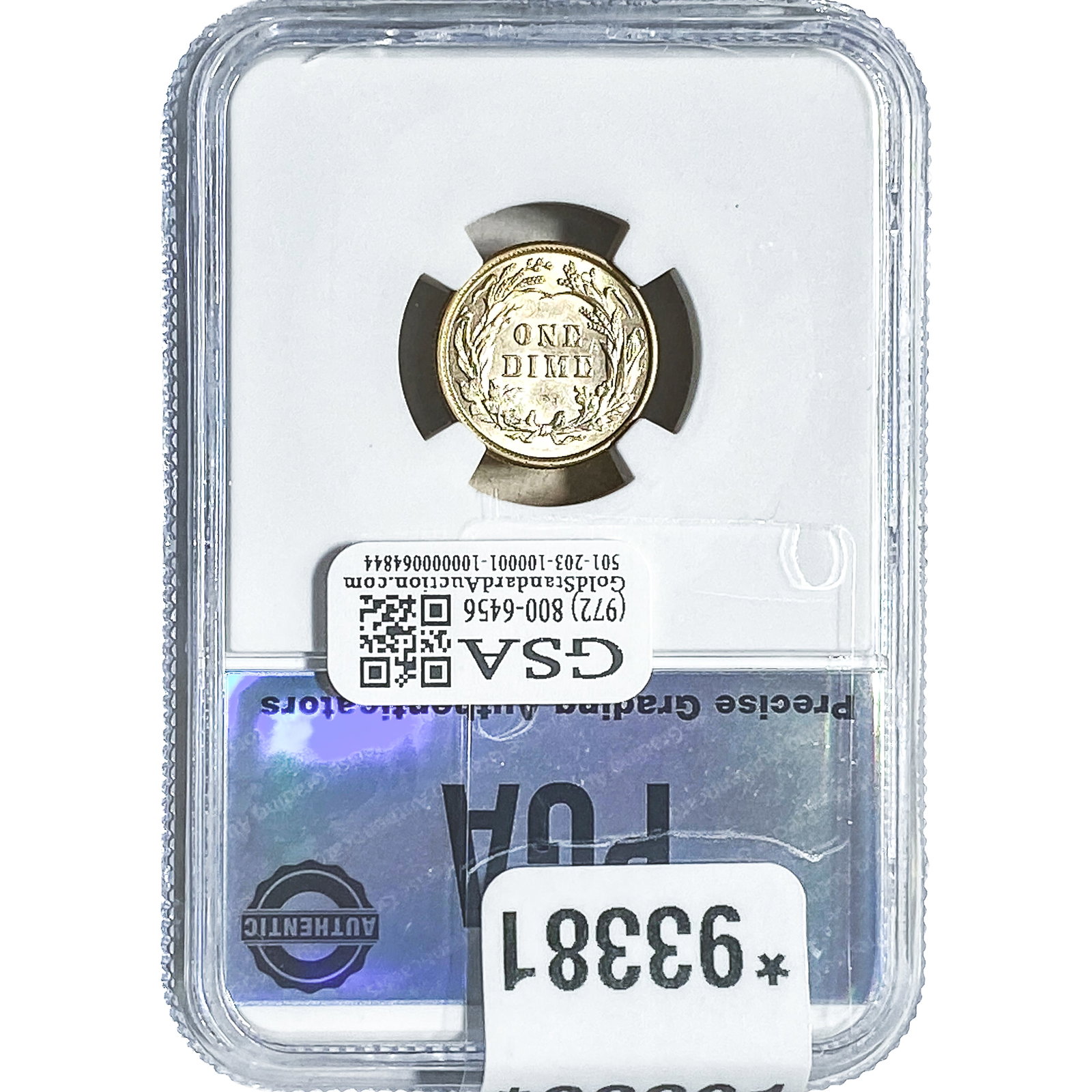 1899 Barber Dime PGA MS64 - 2