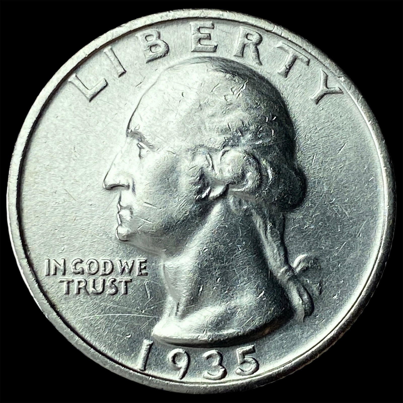 1935-S Silver Washington Quarter UNCIRCULATED: 1935-S Silver Washington Quarter UNCIRCULATED