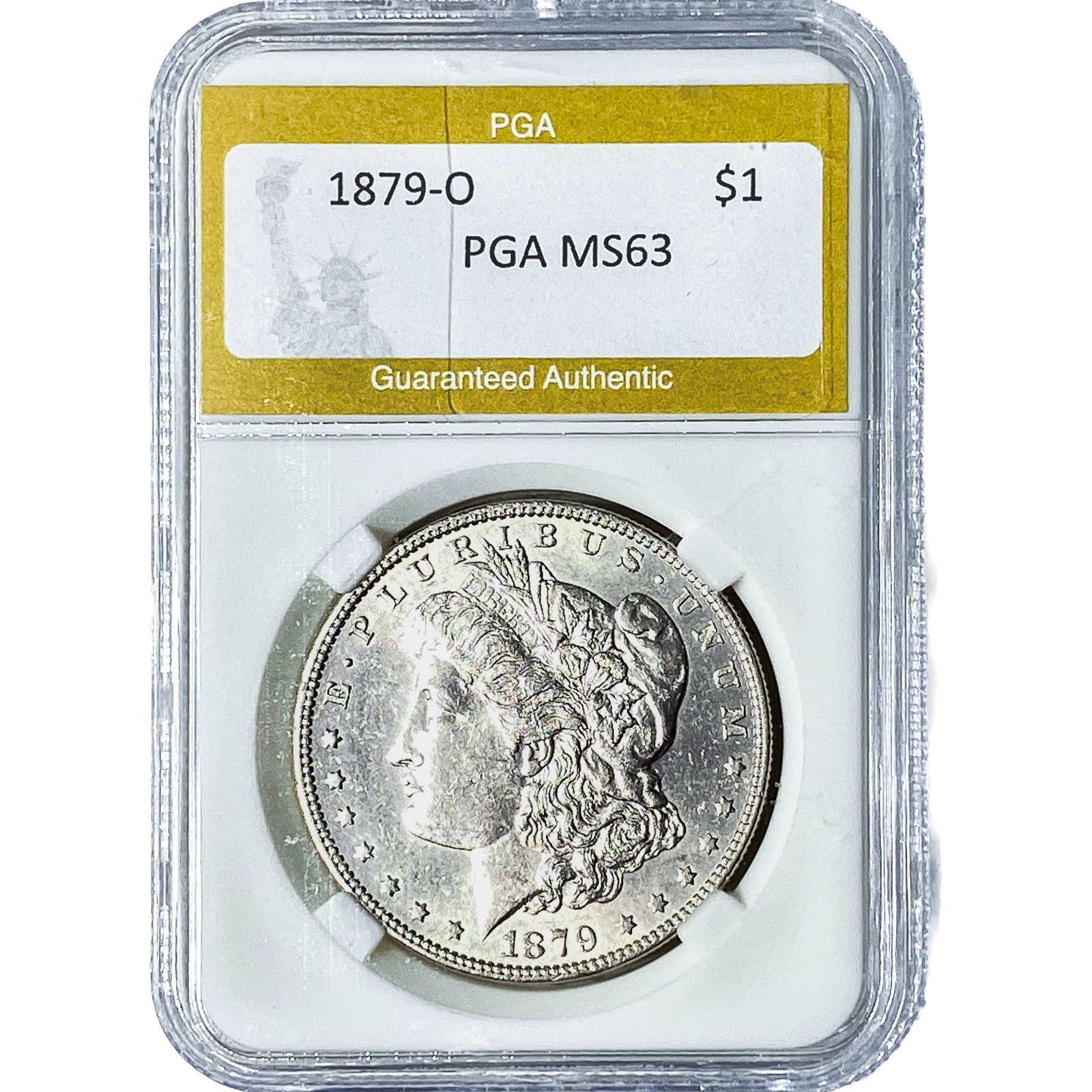 1879-O Morgan Silver Dollar PGA MS63: 1879-O Morgan Silver Dollar PGA MS63