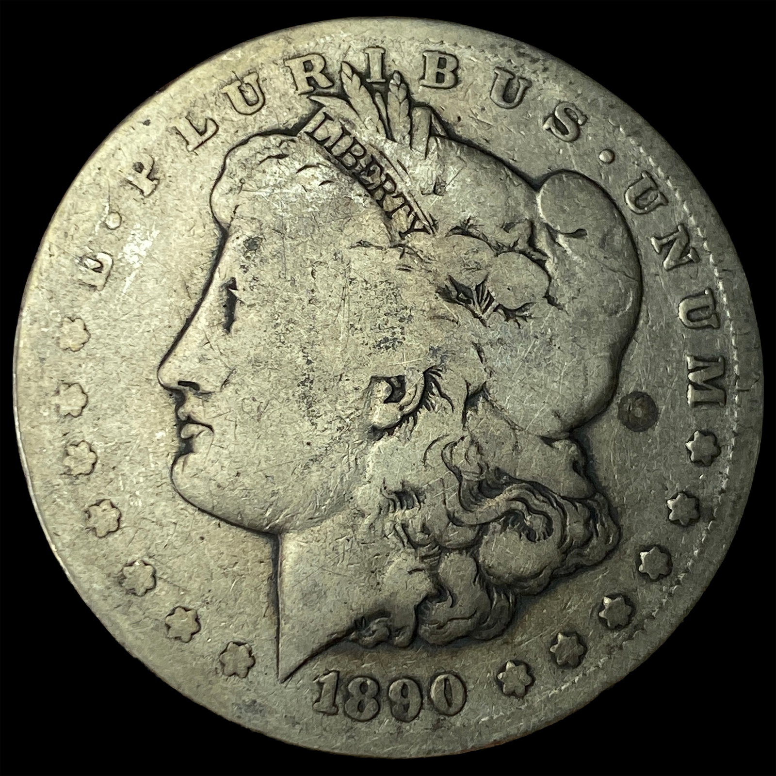 1890-CC Silver Morgan Dollar NICELY CIRCULATED: 1890-CC Silver Morgan Dollar NICELY CIRCULATED