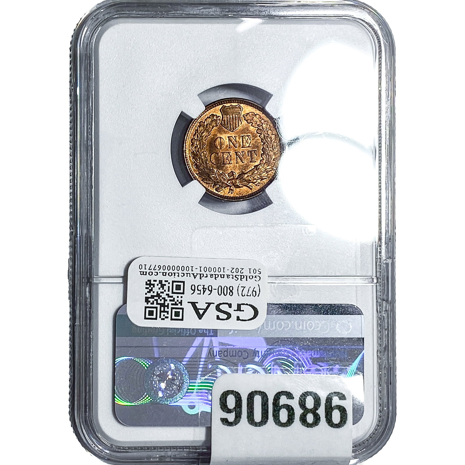 1908 Indian Head Cent NGC MS64 RB - 2