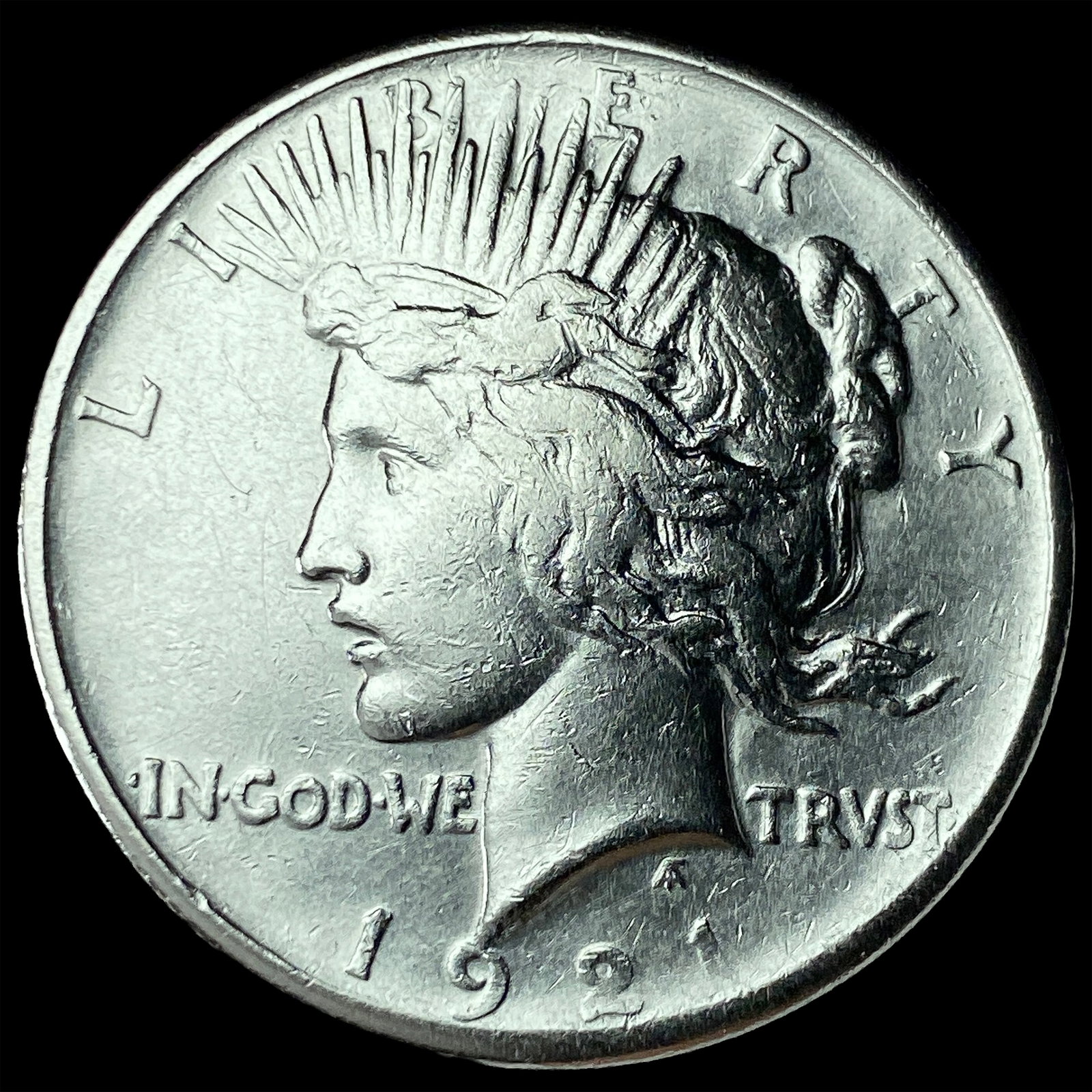 1921 Peace Silver Dollar UNCIRCULATED: 1921 Peace Silver Dollar UNCIRCULATED
