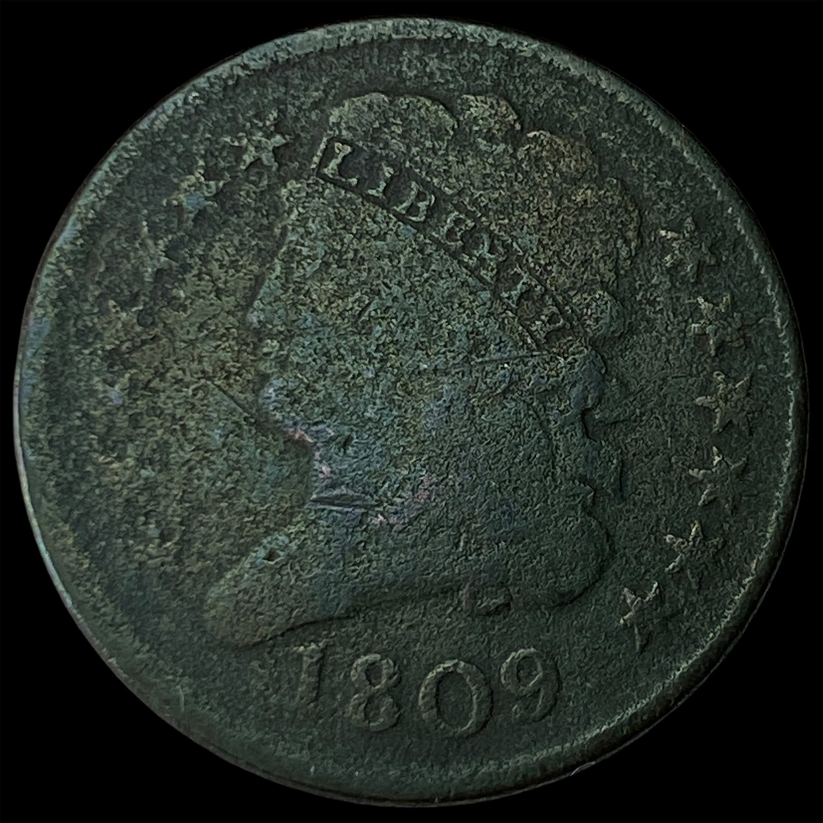 1809 Classic Head Half Cent LIGHTLY CIRCULATED: 1809 Classic Head Half Cent LIGHTLY CIRCULATED