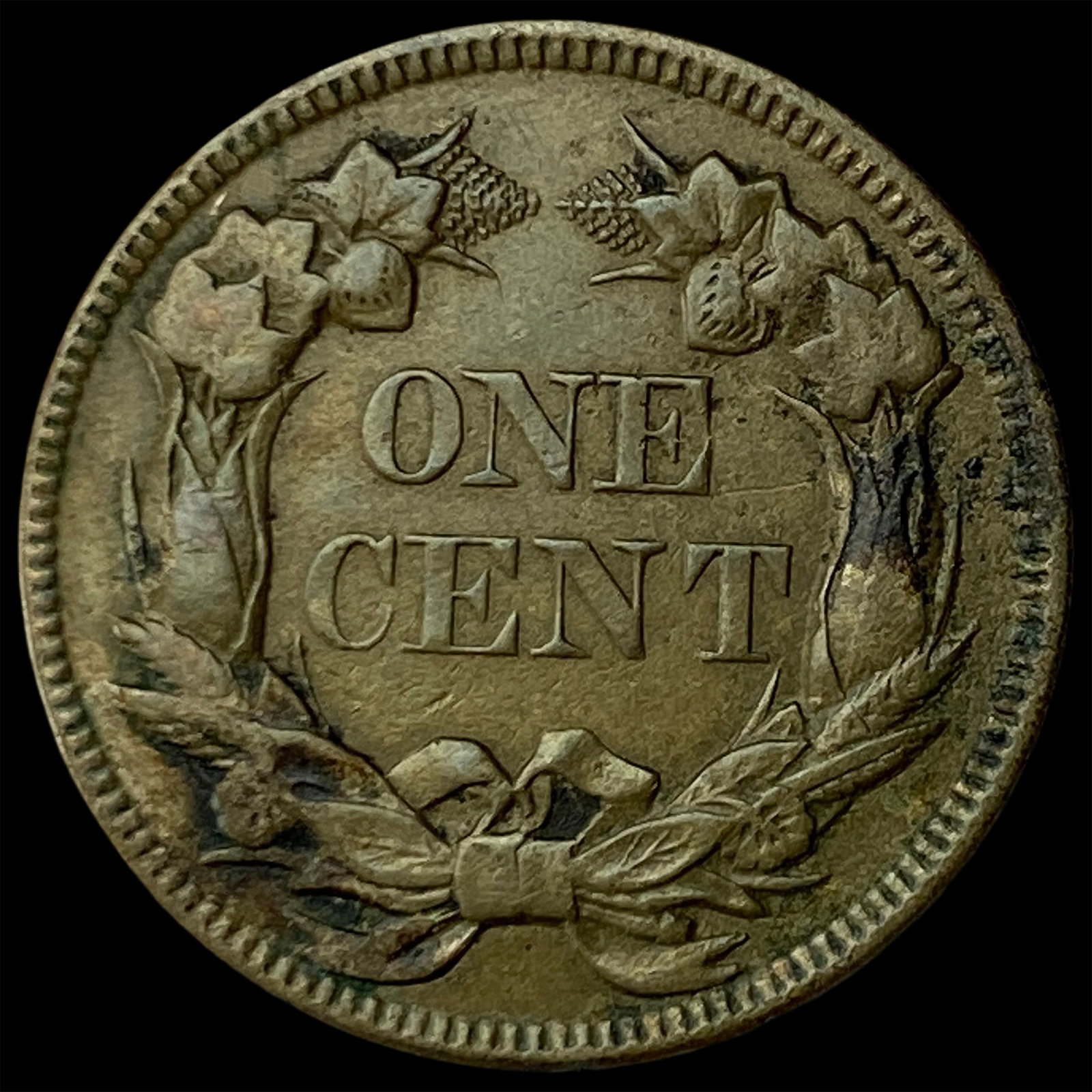1858 Copper-Nickel Flying Eagle Cent ABOUT UNCIRCULATED - 2