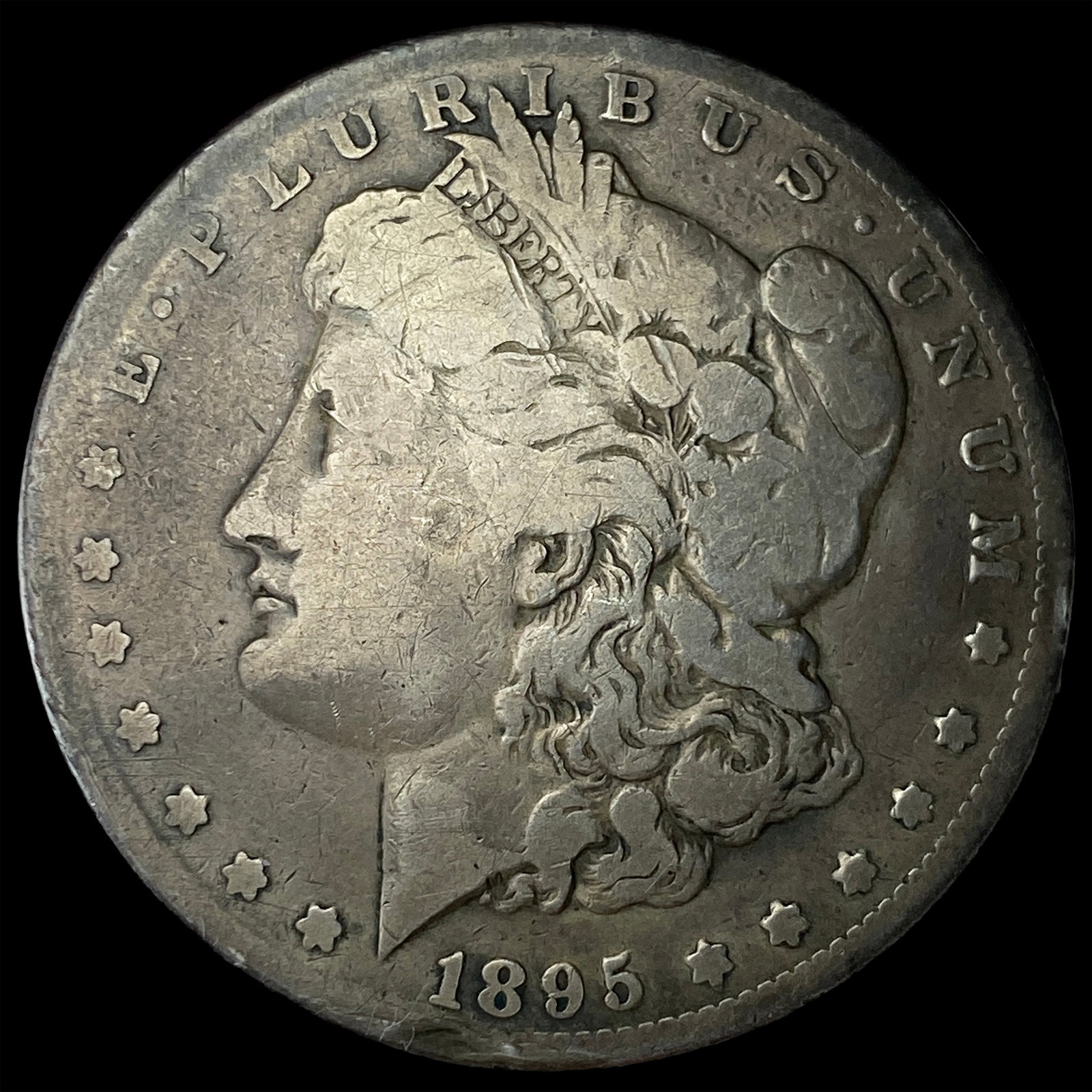 1895-O Silver Morgan Dollar LIGHTLY CIRCULATED (1 of 2)