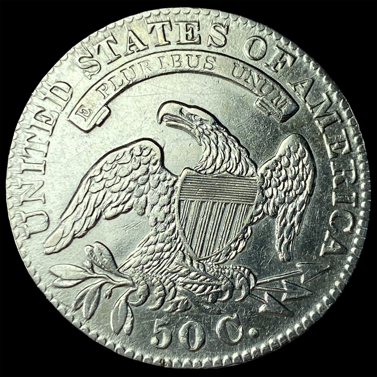 1833 Capped Bust Half Dollar UNCIRCULATED - 2