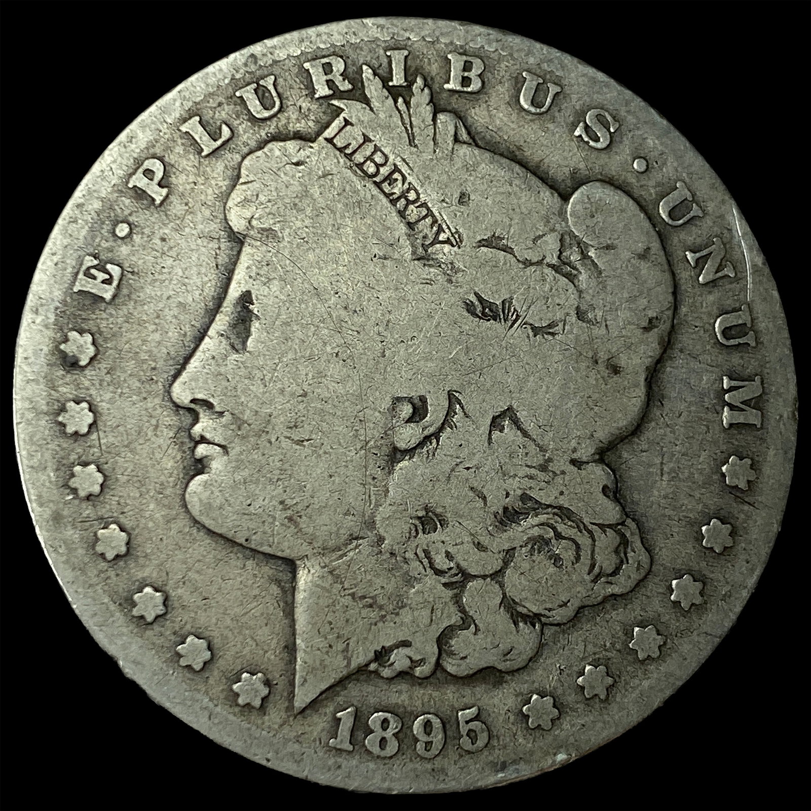 1895-S Silver Morgan Dollar NICELY CIRCULATED: 1895-S Silver Morgan Dollar NICELY CIRCULATED