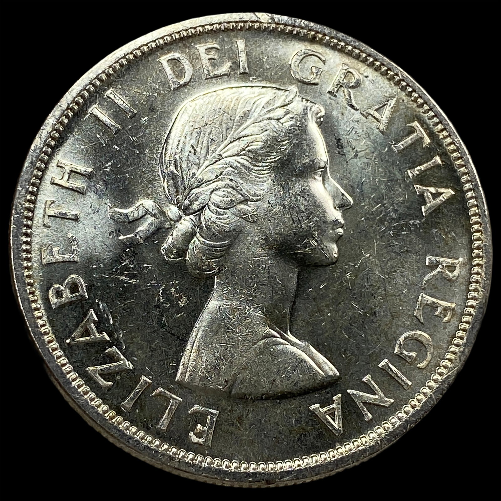 1958 Canada Silver Dollar British Columbia GEM BU: 1958 Canada Silver Dollar British Columbia GEM BU