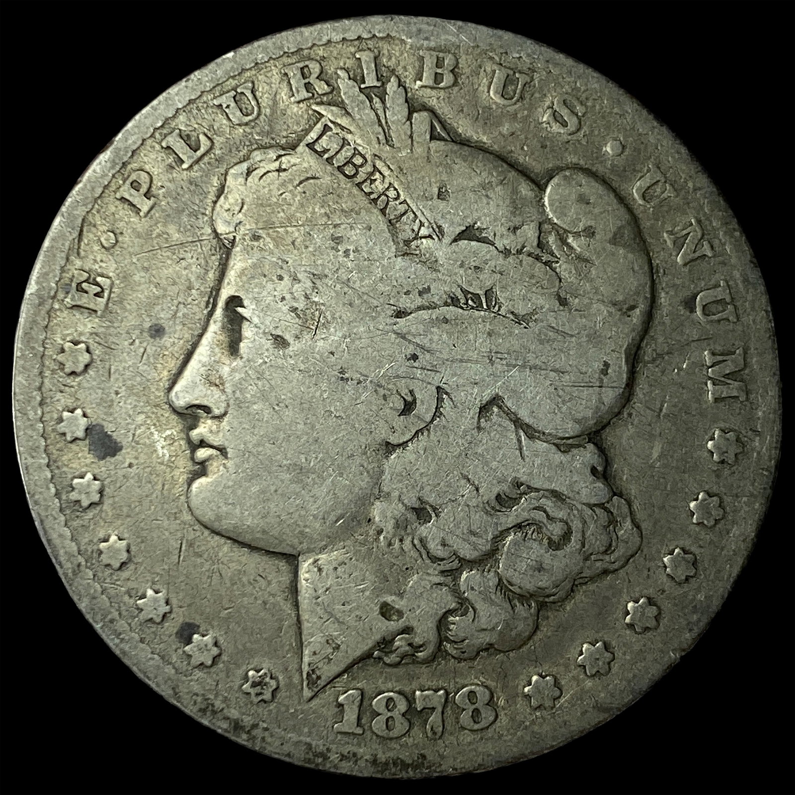1878-S Silver Morgan Dollar LIGHTLY CIRCULATED: 1878-S Silver Morgan Dollar LIGHTLY CIRCULATED