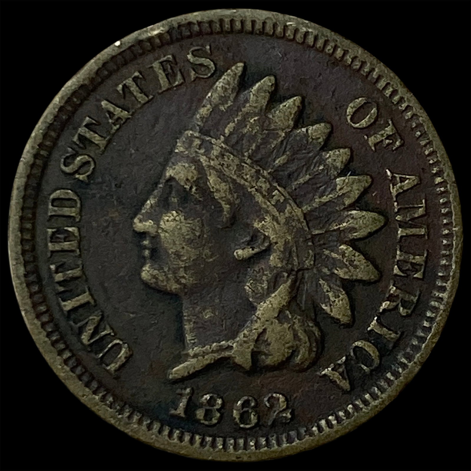 1862 Indian Head Cent NEARLY UNCIRCULATED: 1862 Indian Head Cent NEARLY UNCIRCULATED