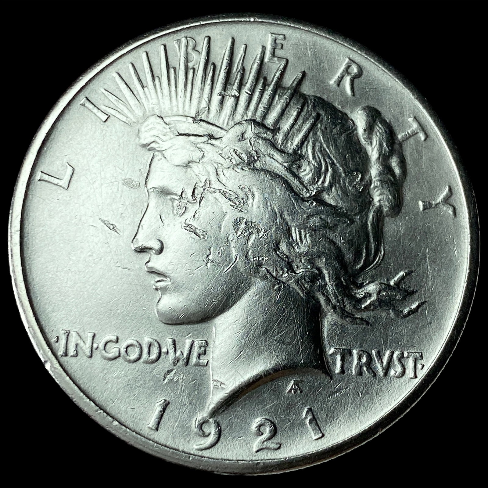 1921 Silver Peace Dollar CHOICE AU: 1921 Silver Peace Dollar CHOICE AU