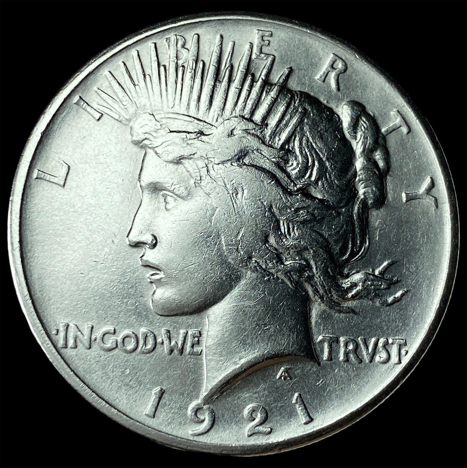 1921 Silver Peace Dollar CHOICE AU: 1921 Silver Peace Dollar CHOICE AU