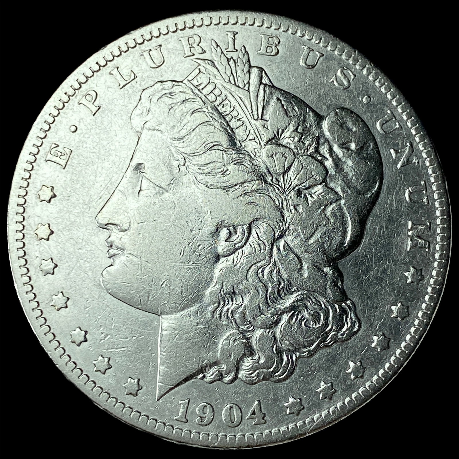 1904-S Silver Morgan Dollar NEARLY UNCIRCULATED: 1904-S Silver Morgan Dollar NEARLY UNCIRCULATED
