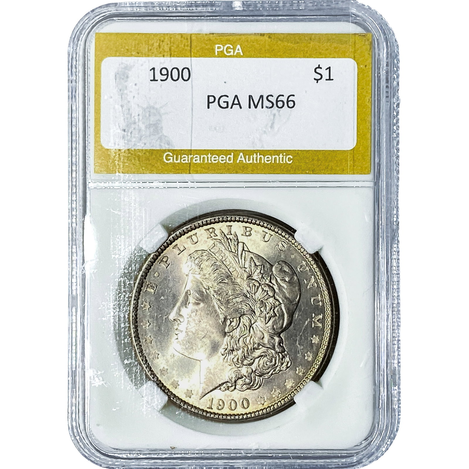 1900 Morgan Silver Dollar PGA MS66: 1900 Morgan Silver Dollar PGA MS66