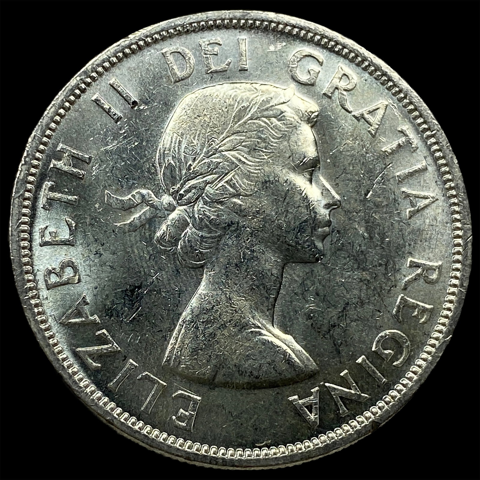 1958 Canada Silver Dollar British Columbia GEM BU: 1958 Canada Silver Dollar British Columbia GEM BU