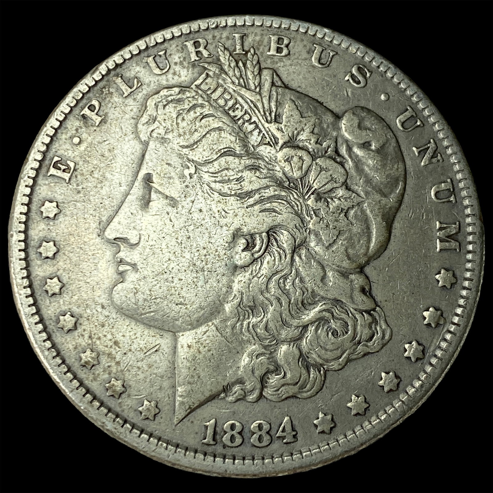 1884 Morgan Silver Dollar LIGHTLY CIRCULATED: 1884 Morgan Silver Dollar LIGHTLY CIRCULATED