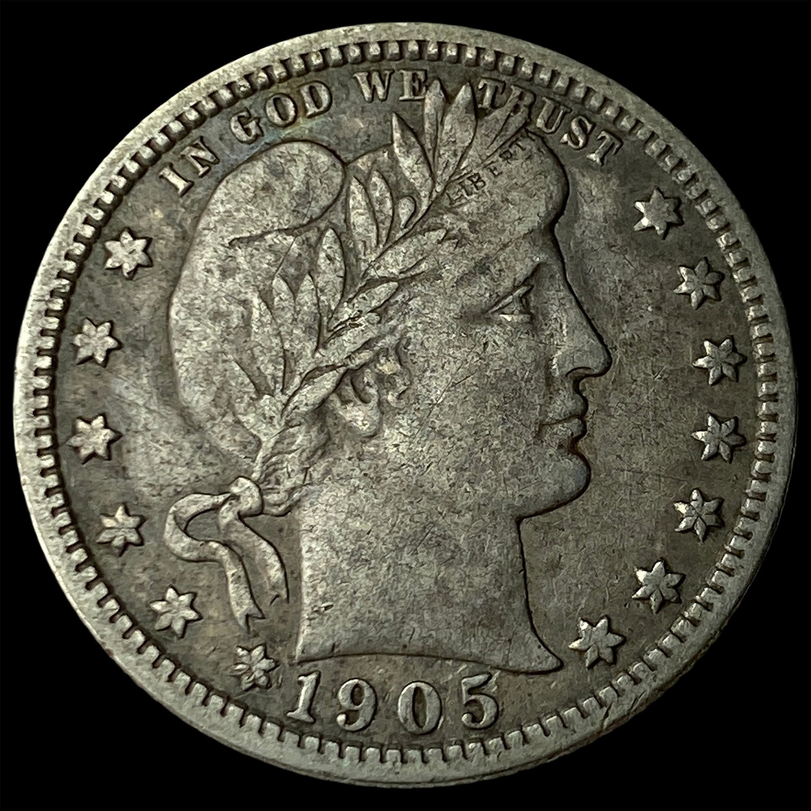 1905 Barber Quarter CLOSELY UNCIRCULATED: 1905 Barber Quarter CLOSELY UNCIRCULATED