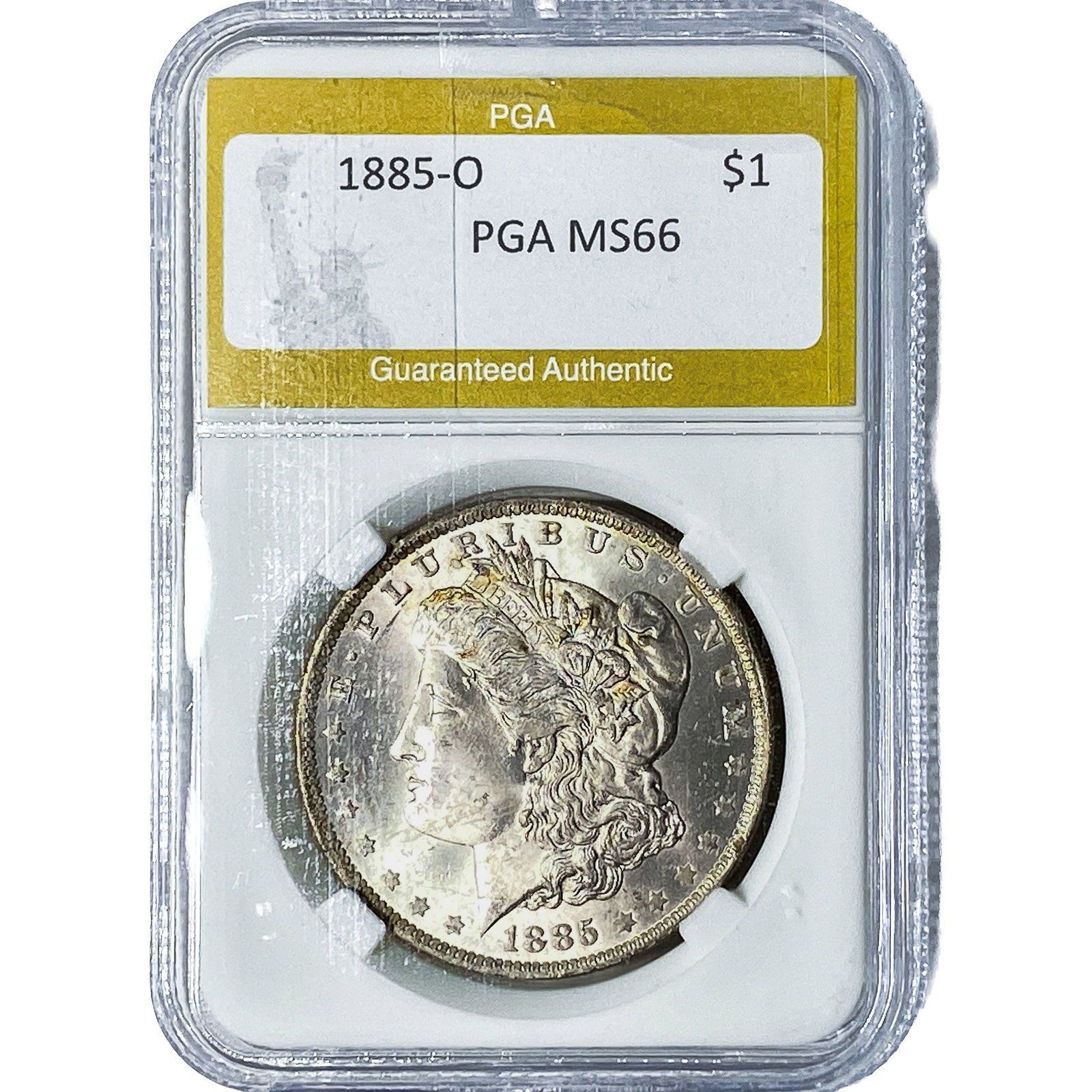 1885-O Morgan Silver Dollar PGA MS66: 1885-O Morgan Silver Dollar PGA MS66