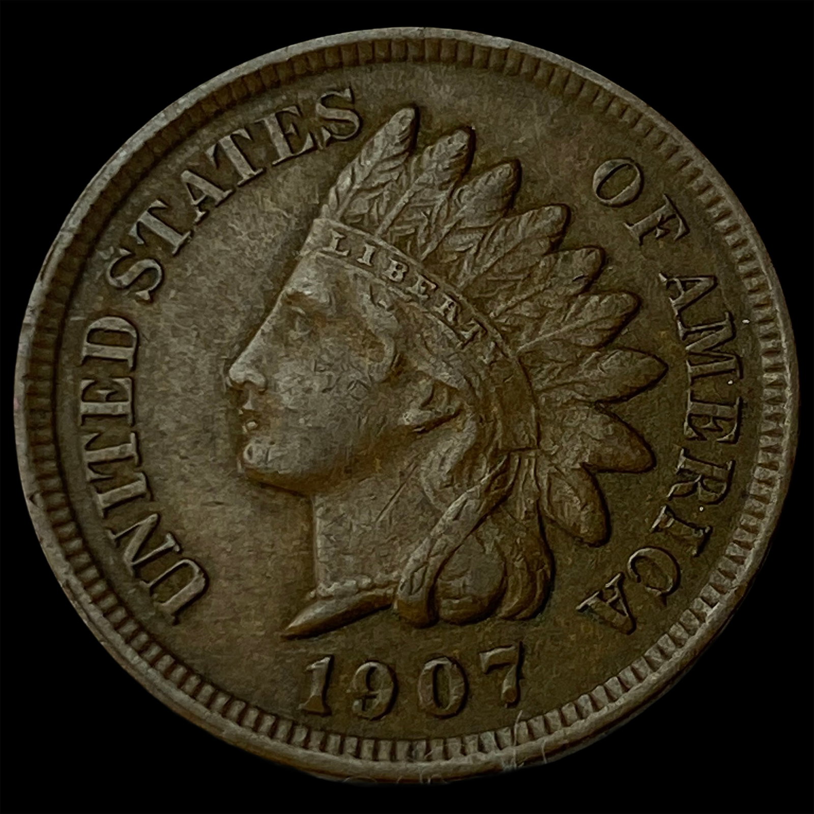 1907 Indian Head Cent CHOICE AU: 1907 Indian Head Cent CHOICE AU
