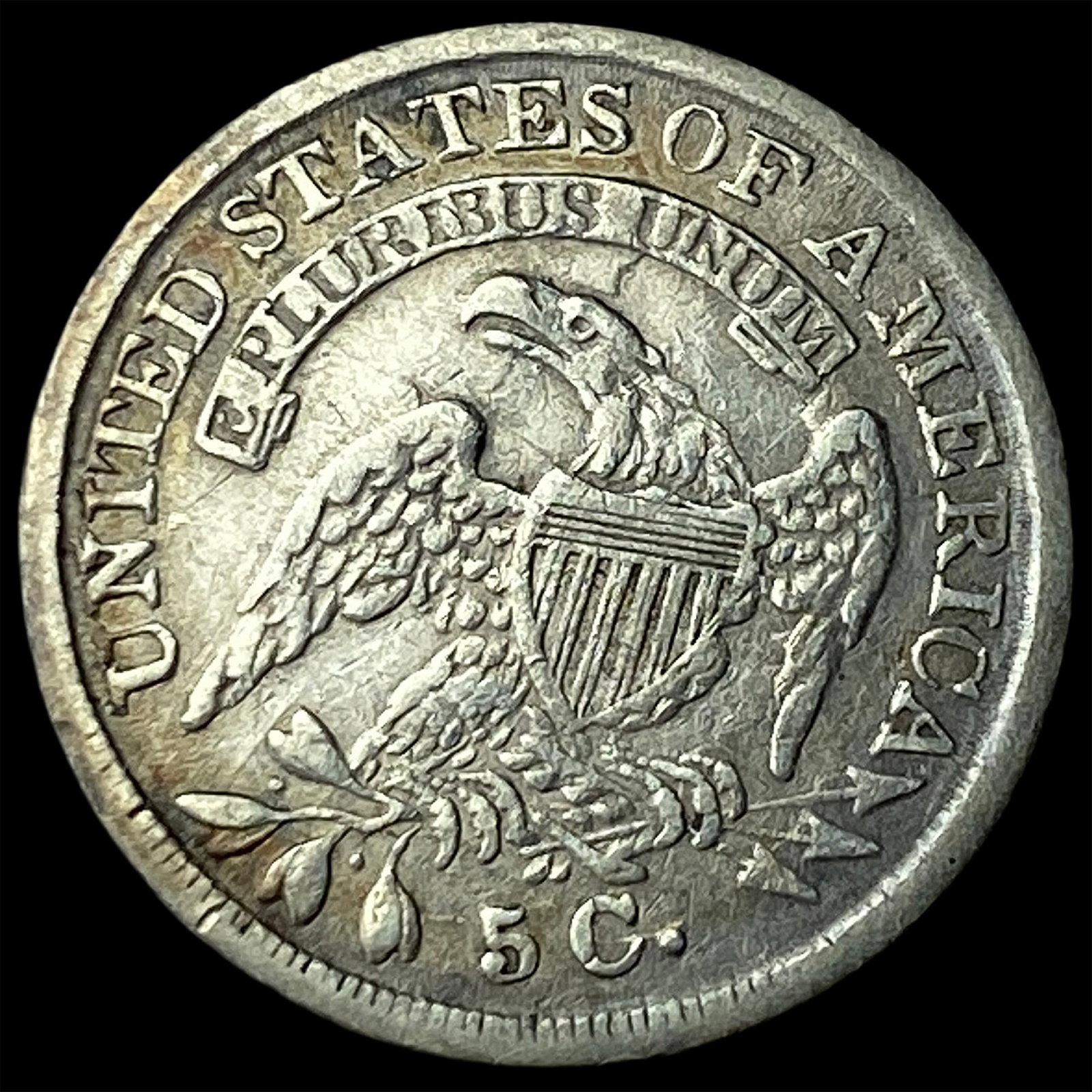 1836 Capped Bust Half Dime LIGHTLY CIRCULATED - 2