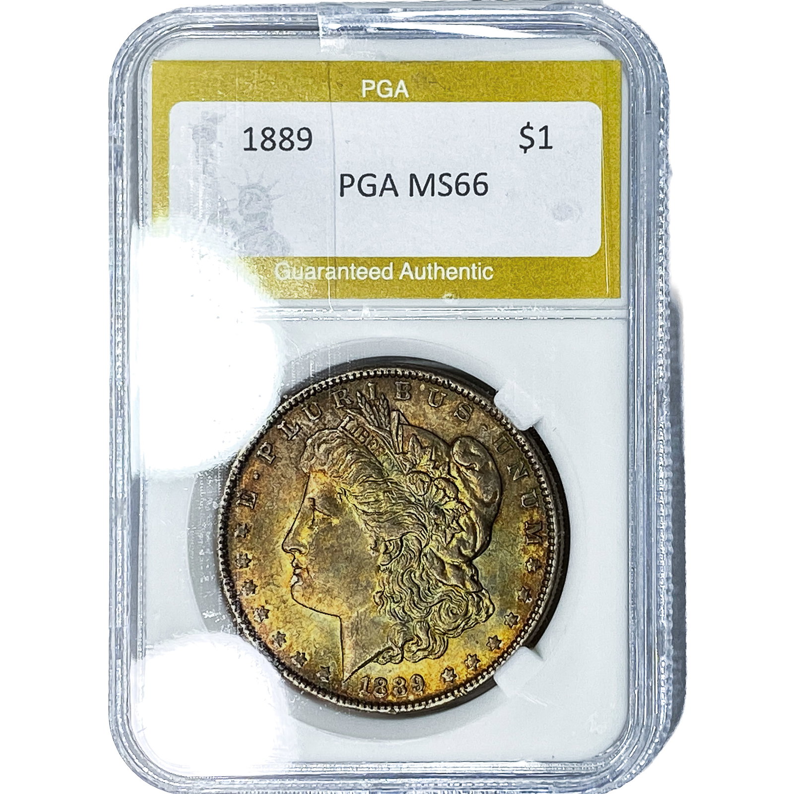 1889 Morgan Silver Dollar PGA MS66: 1889 Morgan Silver Dollar PGA MS66