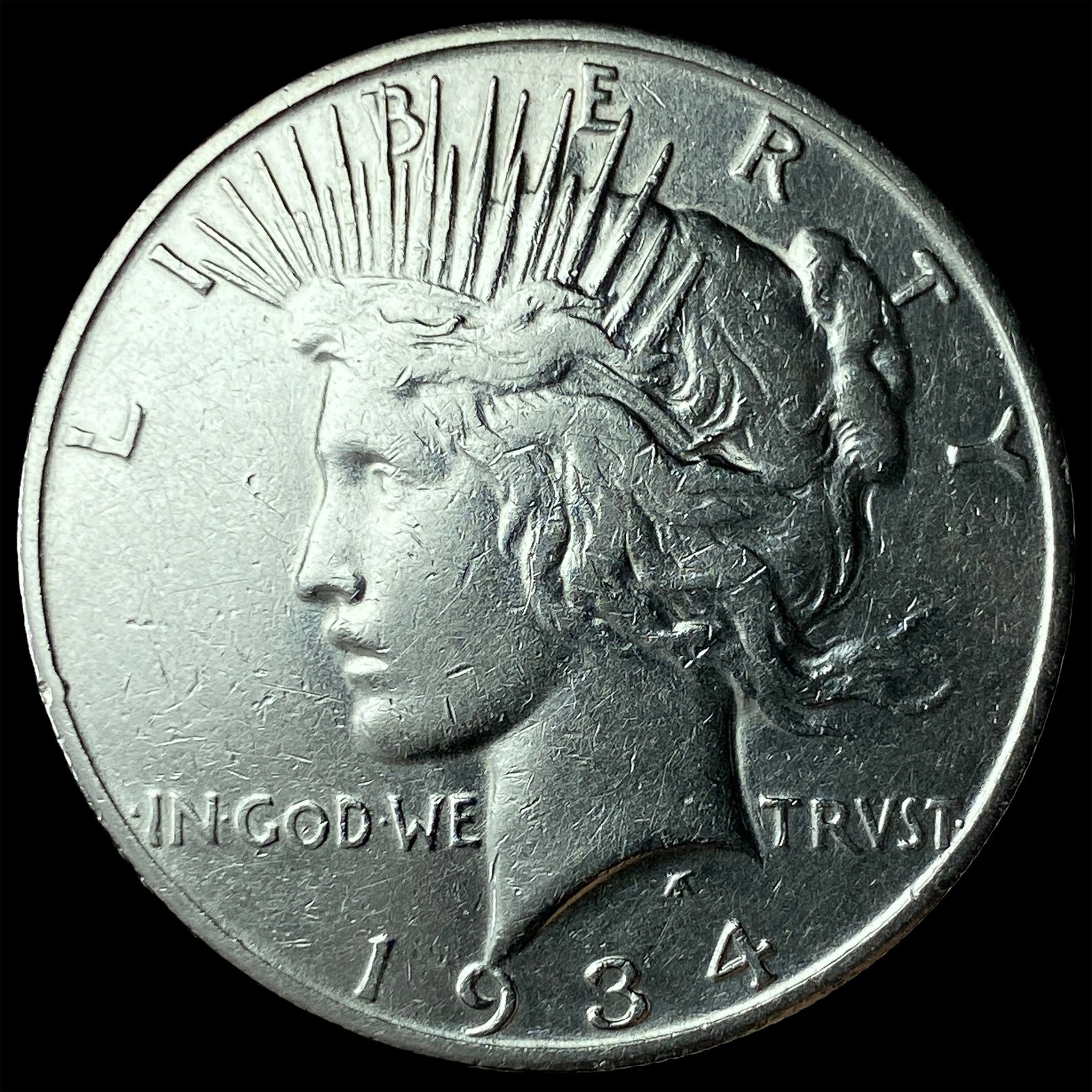 1934-S Silver Peace Dollar UNCIRCULATED: 1934-S Silver Peace Dollar UNCIRCULATED
