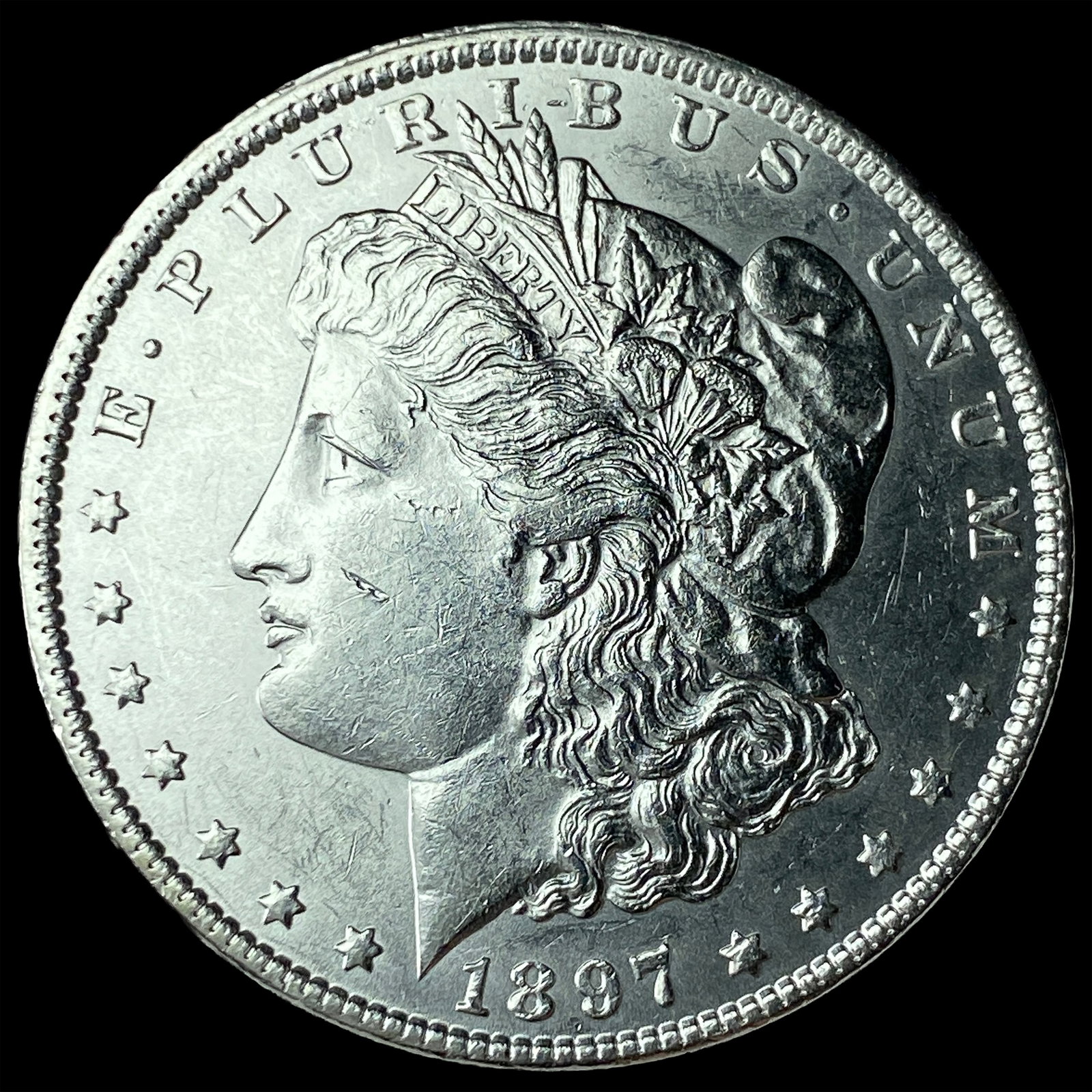 1897 Morgan Silver Dollar CHOICE BU: 1897 Morgan Silver Dollar CHOICE BU