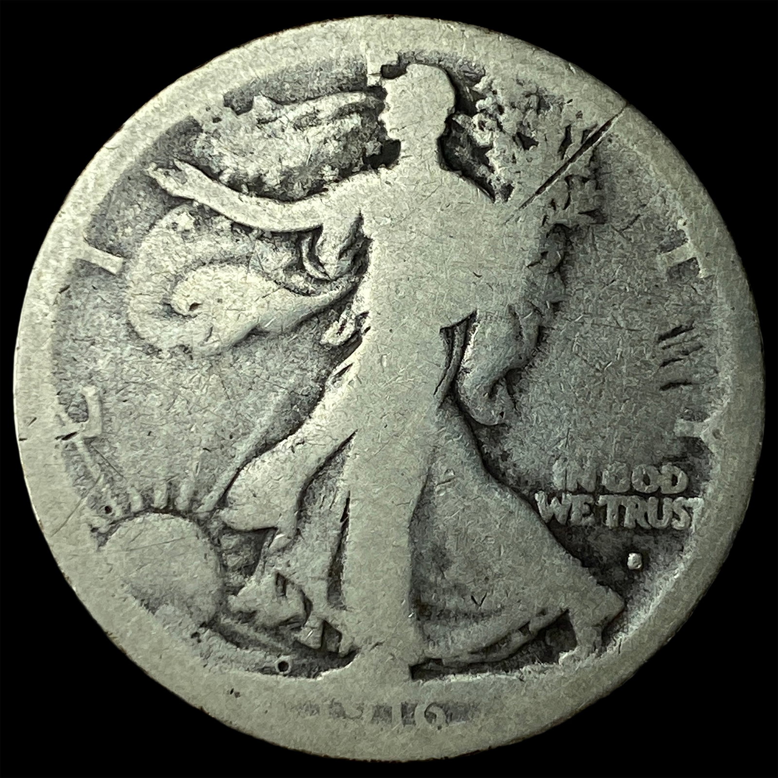 1916 Walking Liberty Half Dollar NICELY CIRCULATED: 1916 Walking Liberty Half Dollar NICELY CIRCULATED