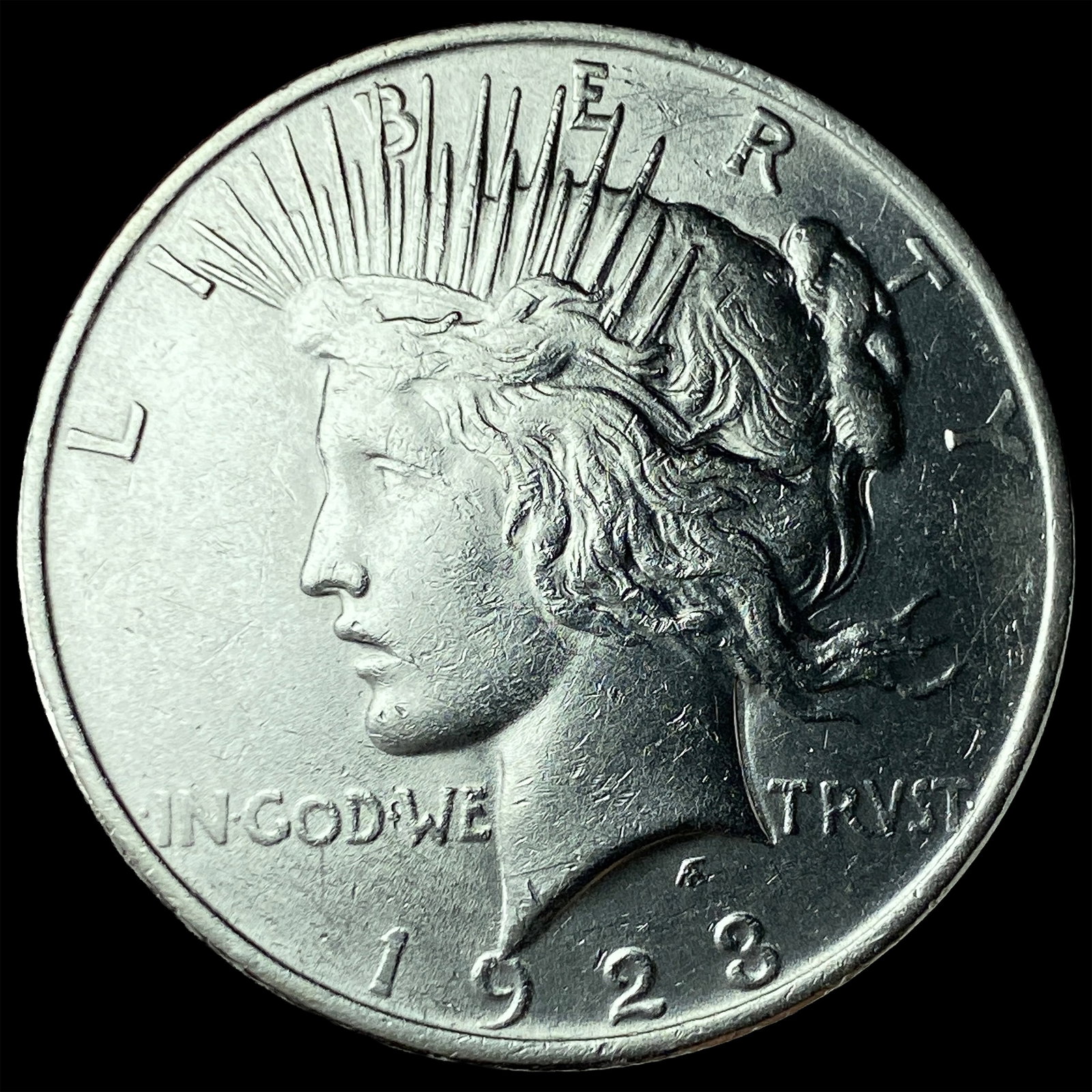 1923 Peace Silver Dollar GEM BU: 1923 Peace Silver Dollar GEM BU