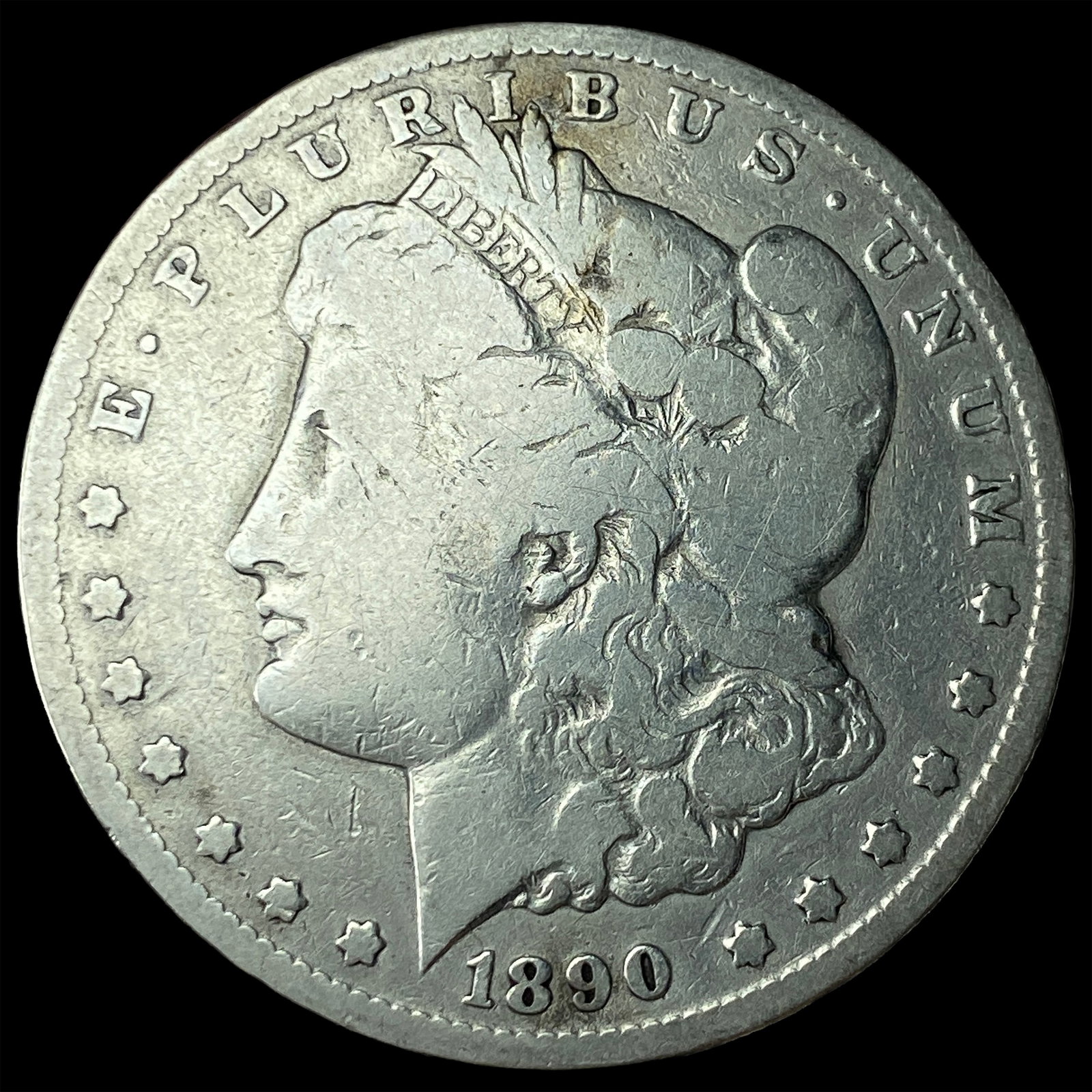 1890-CC Silver Morgan Dollar UNCIRCULATED: 1890-CC Silver Morgan Dollar UNCIRCULATED