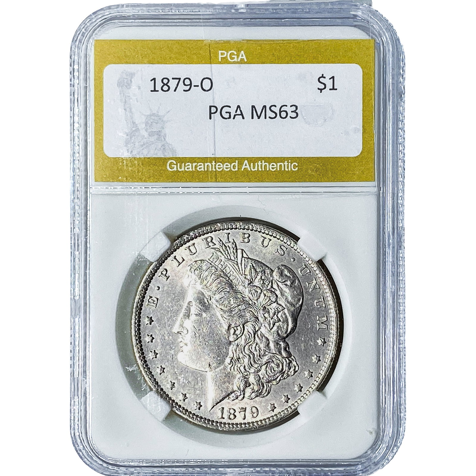 1879-O Morgan Silver Dollar PGA MS63: 1879-O Morgan Silver Dollar PGA MS63