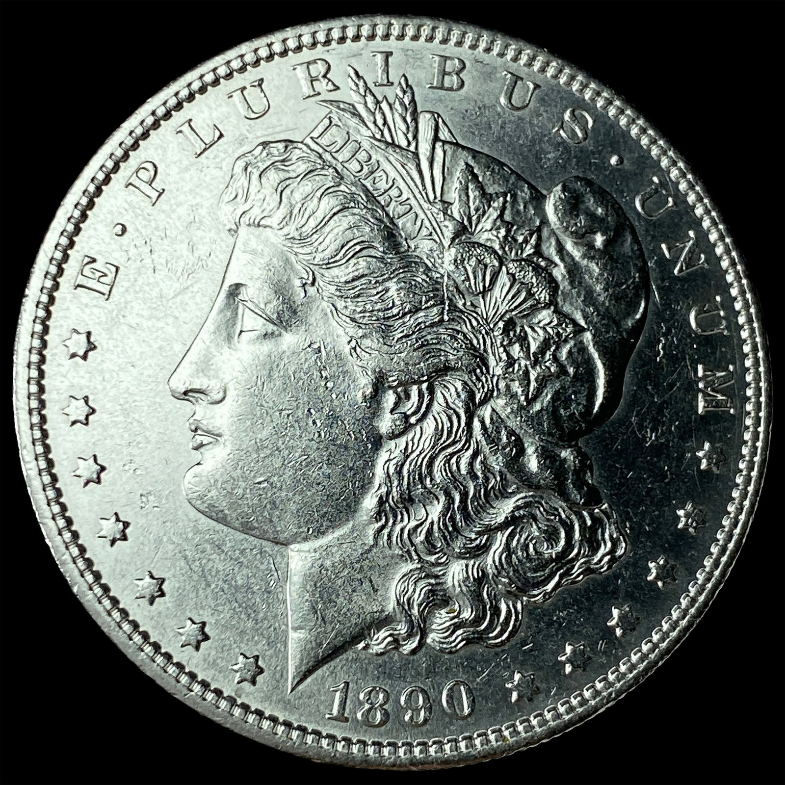 1890-S Silver Morgan Dollar NEARLY UNCIRCULATED: 1890-S Silver Morgan Dollar NEARLY UNCIRCULATED