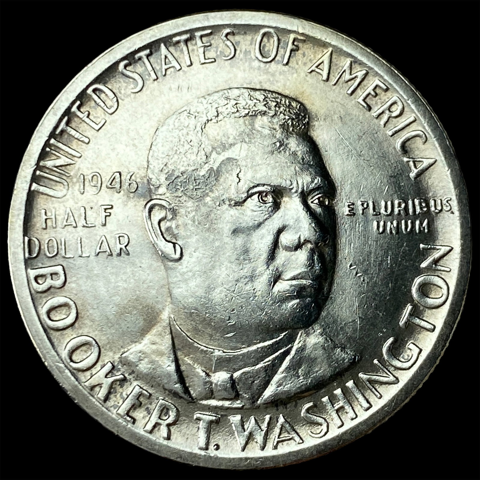 1946 Silver Half Dollar Booker T. Washington GEM BU (1 of 2)