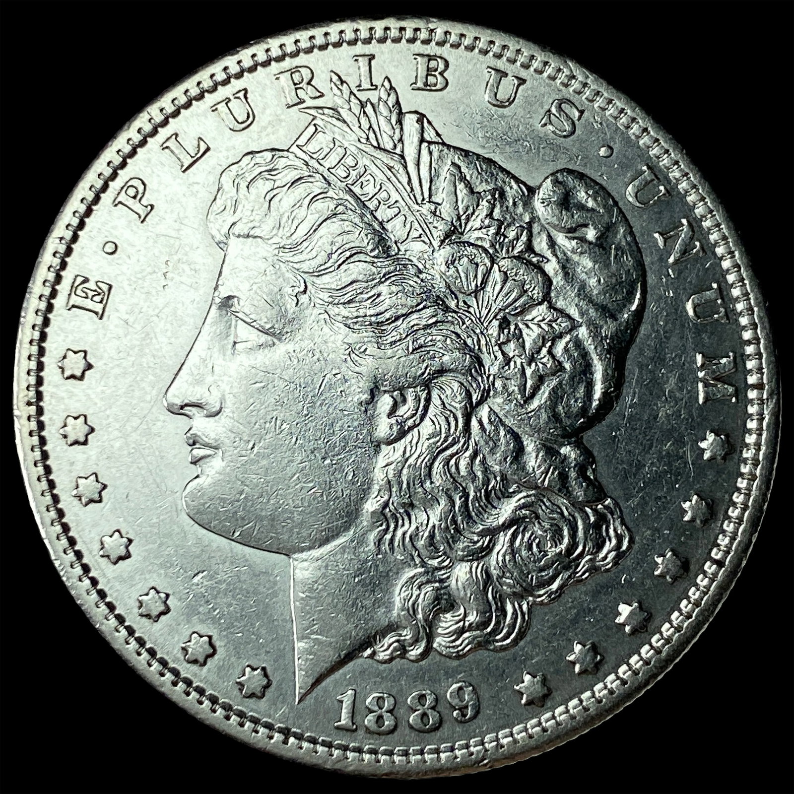 1889-S Silver Morgan Dollar CHOICE AU: 1889-S Silver Morgan Dollar CHOICE AU