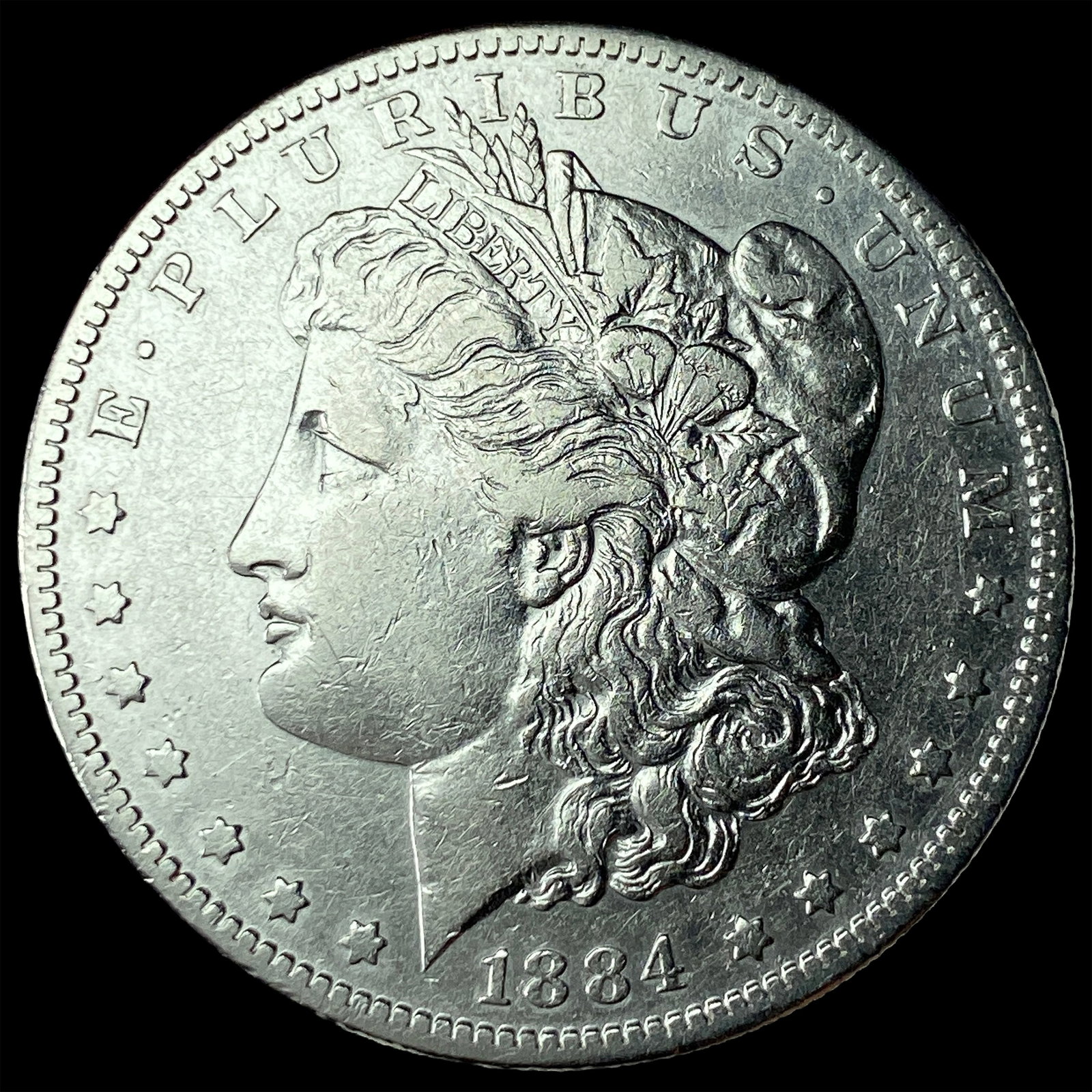 1884-S Silver Morgan Dollar CLOSELY UNCIRCULATED: 1884-S Silver Morgan Dollar CLOSELY UNCIRCULATED