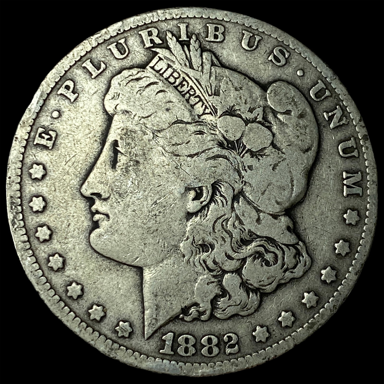 1882-CC Silver Morgan Dollar LIGHTLY CIRCULATED: 1882-CC Silver Morgan Dollar LIGHTLY CIRCULATED