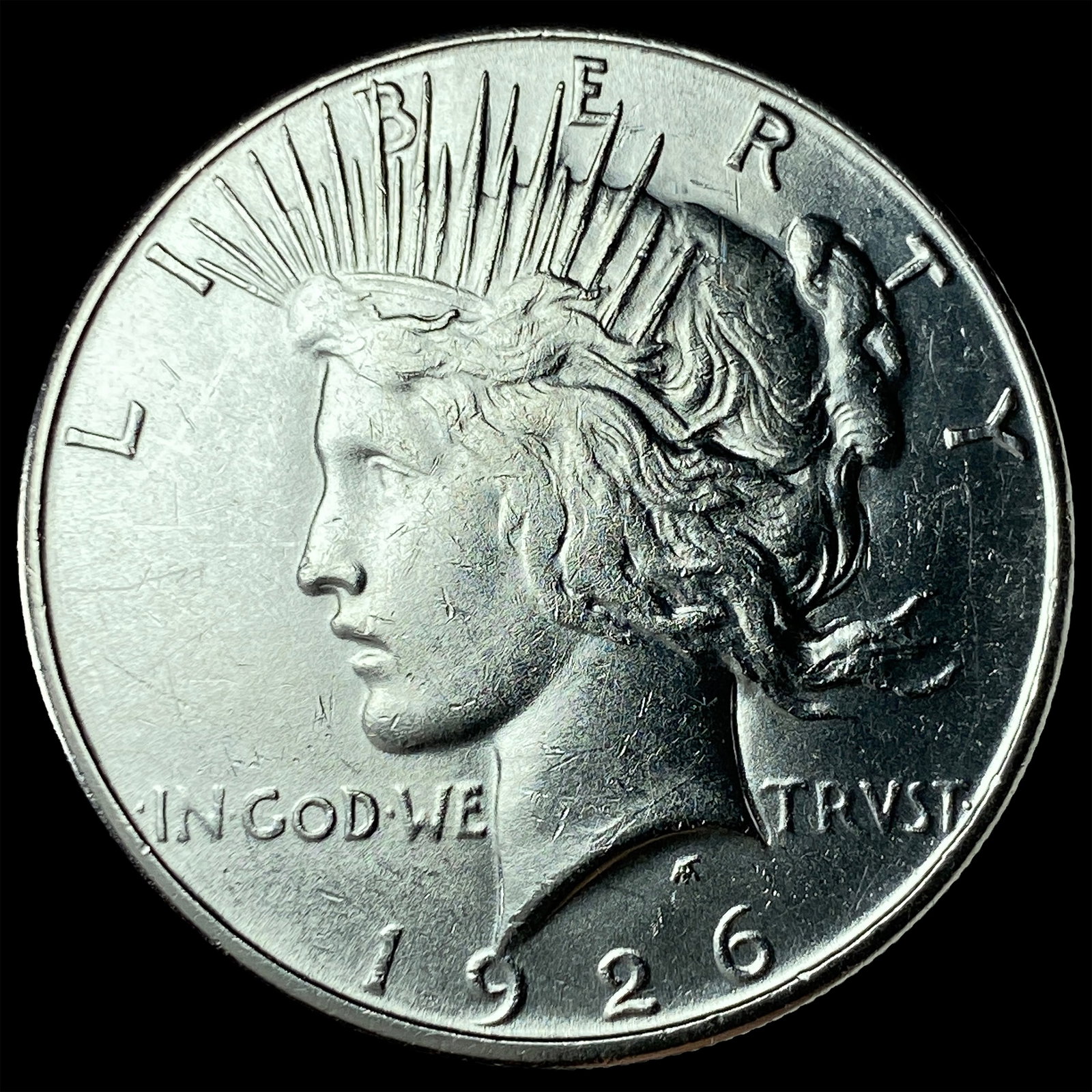 1926-S Silver Peace Dollar CHOICE BU: 1926-S Silver Peace Dollar CHOICE BU