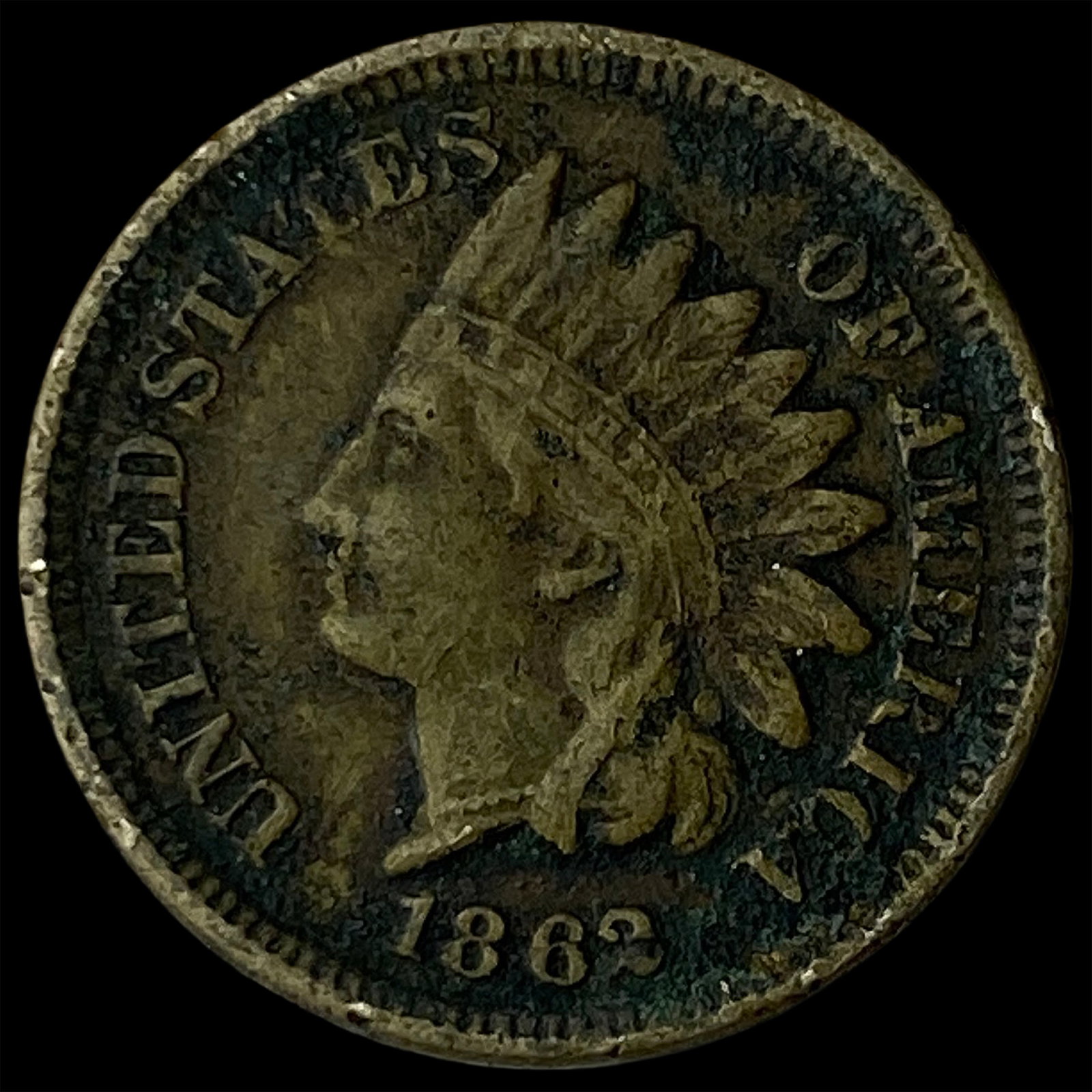 1863 Indian Head Cent NEARLY UNCIRCULATED: 1863 Indian Head Cent NEARLY UNCIRCULATED